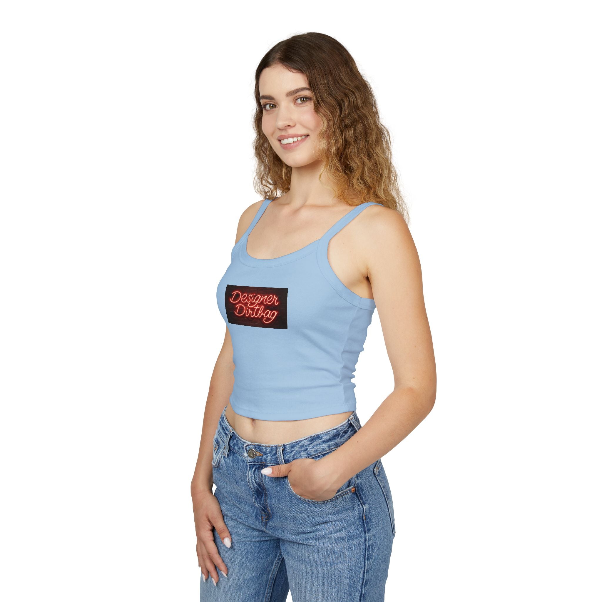Neon Sign Graphic Spaghetti Strap Woman's Tank Top
