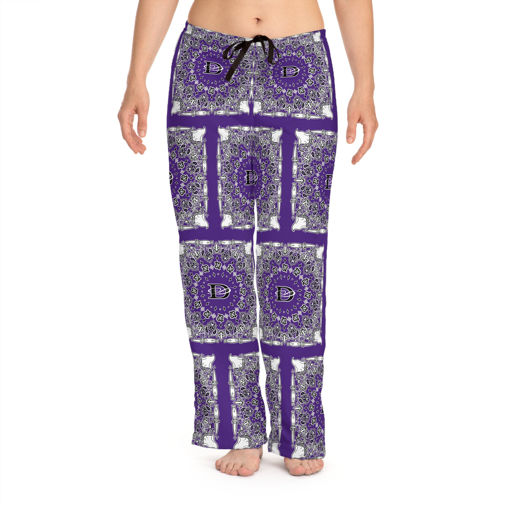 DD Custom Bandana Print Women's Pajama Pants AOP