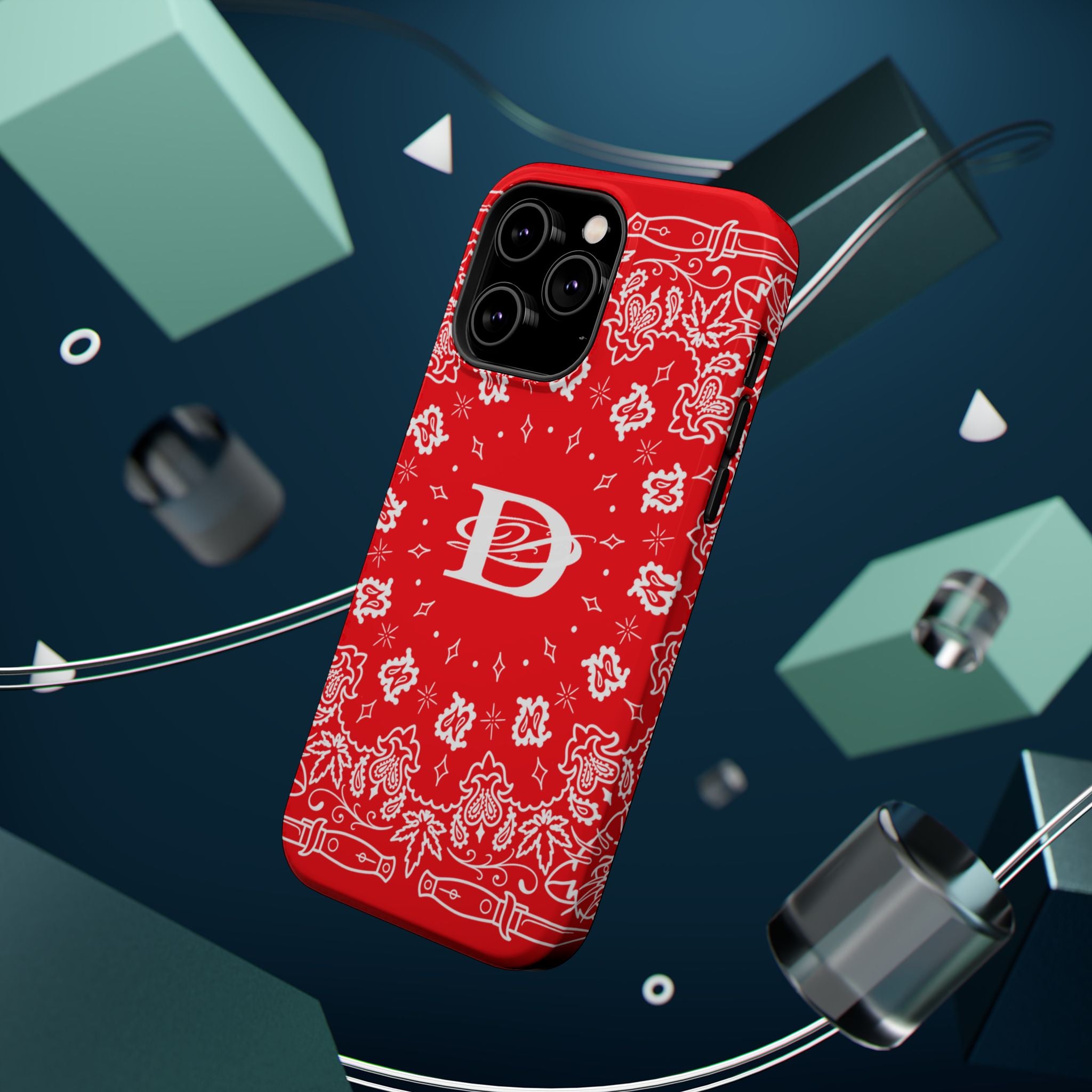 DD Custom Bandana Print Magnetic iPhone Case