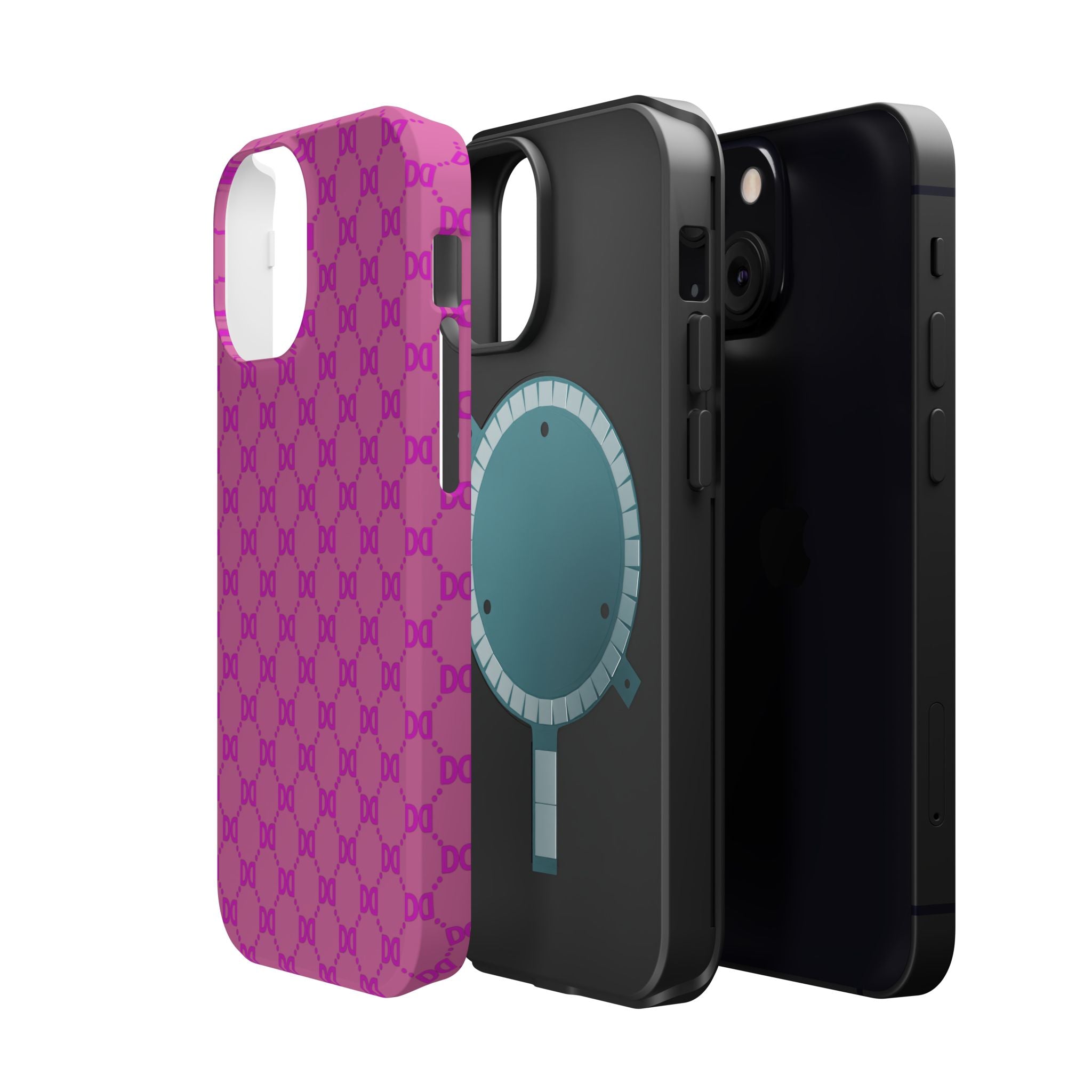DD Monogram Pattern Magnetic Phone Case