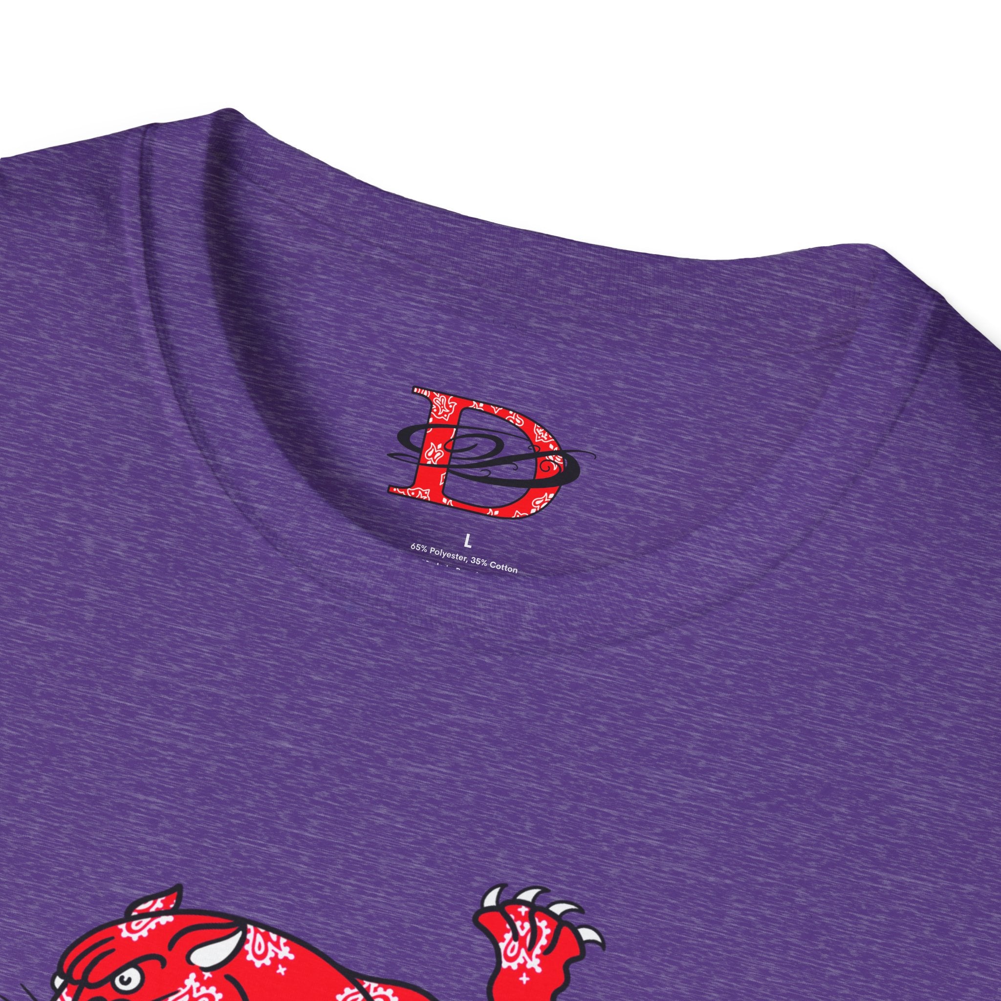 DD Climbing Panther w/Bandana Design Softstyle Unisex T-Shirt