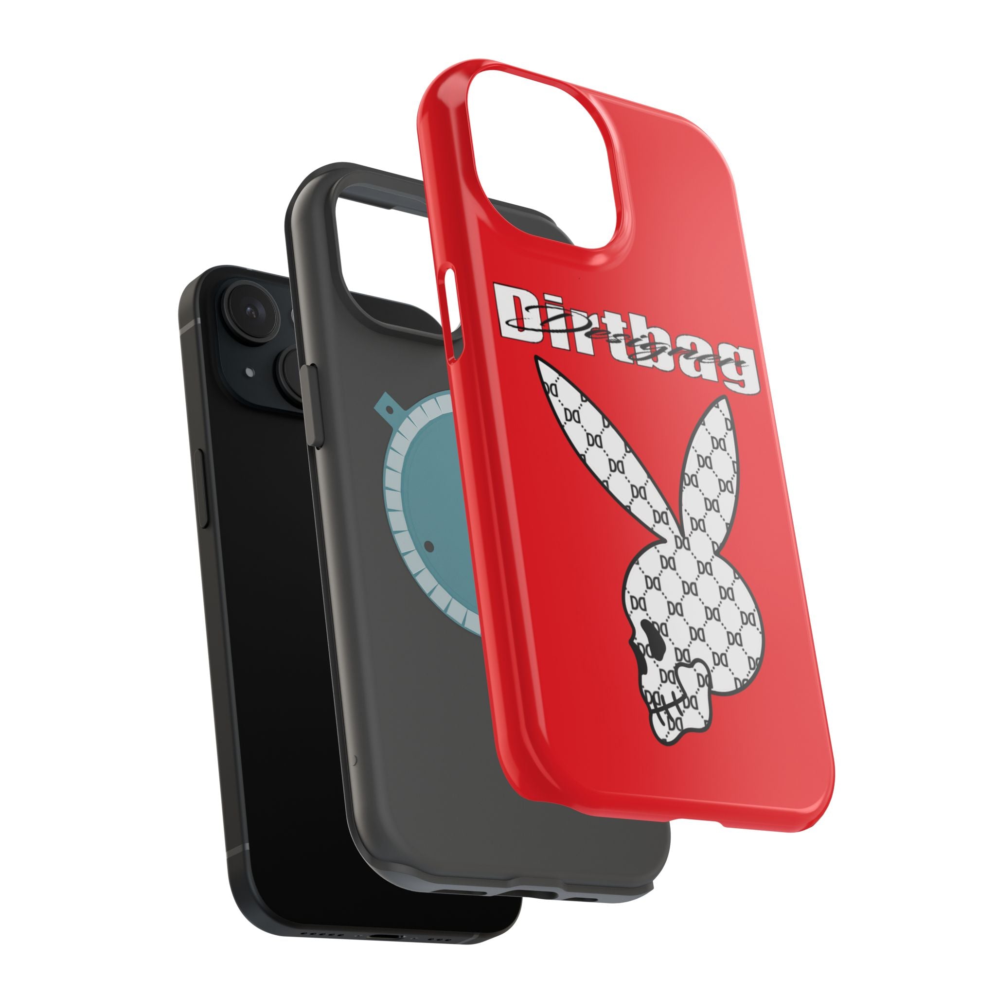 DD Monogram Bunny Skull Magnetic Phone Case