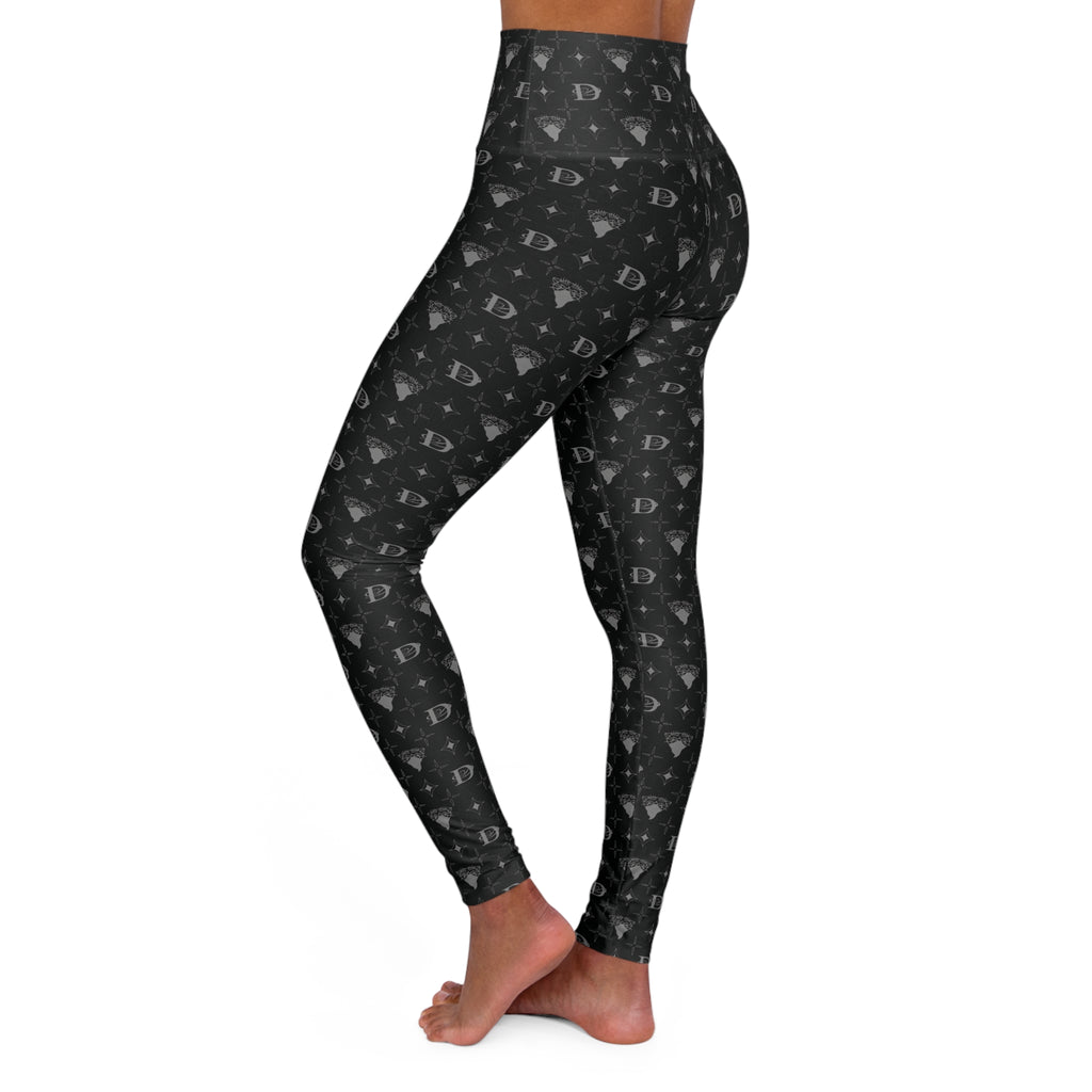Bandito Panther Custom Monogram High Waisted Leggings AOP
