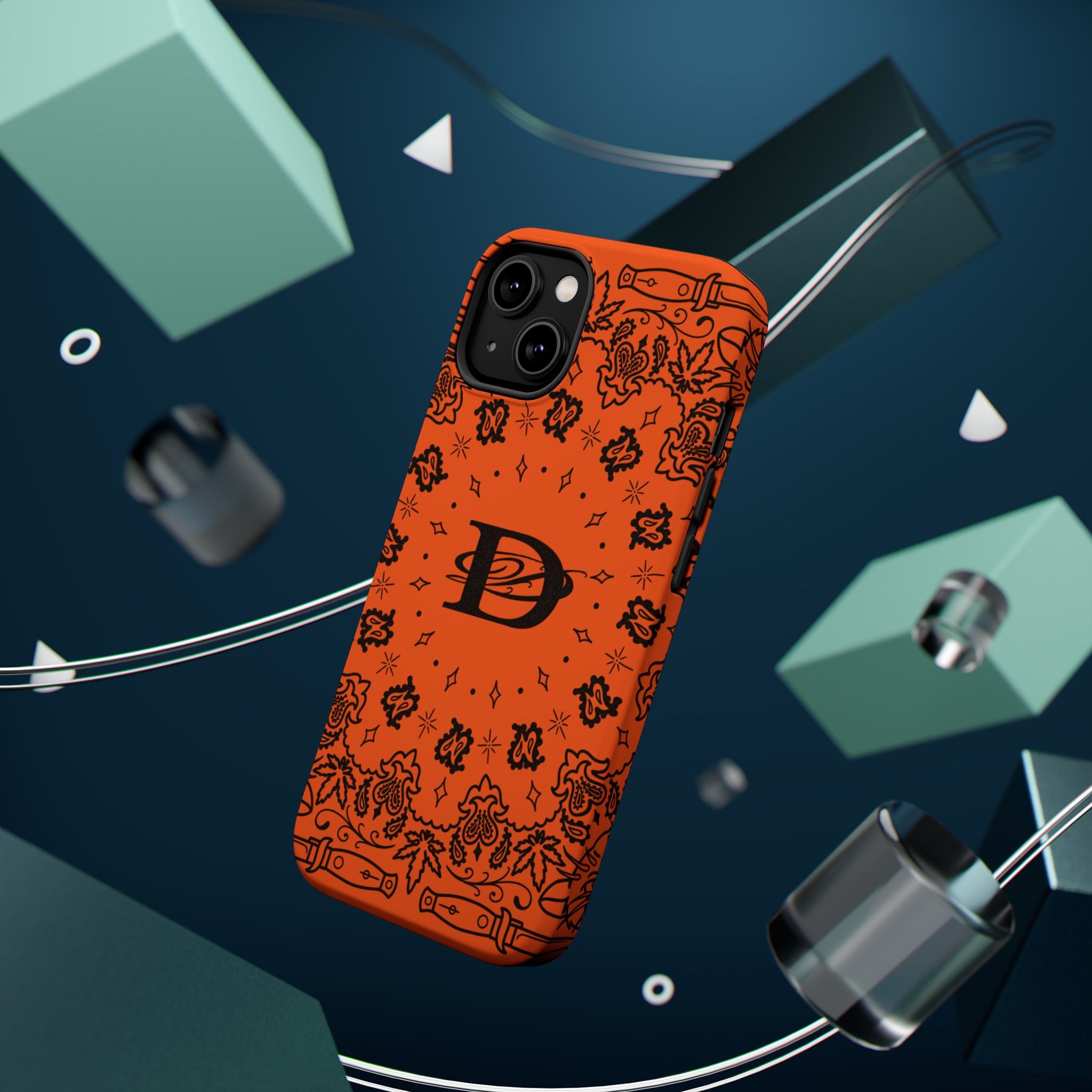 DD Custom Bandana Print Stylish Magnetic Phone Cases for Trendy Protection, Customize Your Style, Personalized Gift, Unique Design
