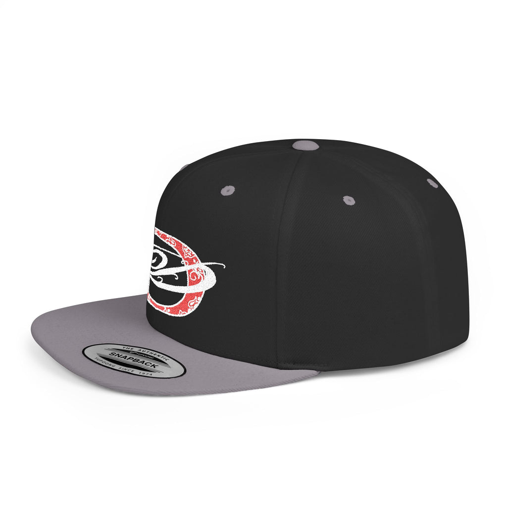 DD Bandana Logo Flat Bill Snapback Cap Streetwear, Tattoo, Designer, Fashion, Embroidery
