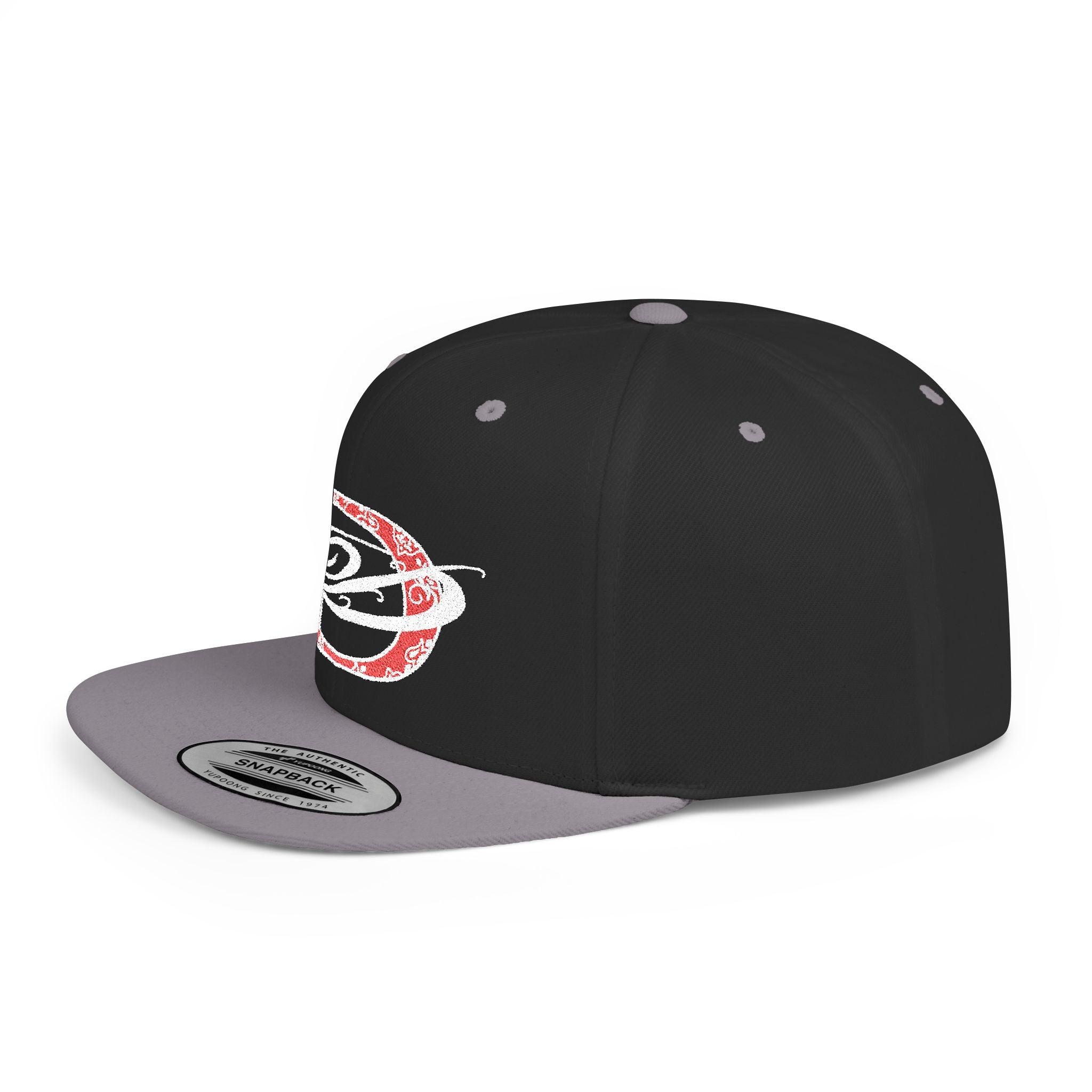 DD Bandana Logo Flat Bill Snapback Cap Streetwear, Tattoo, Designer, Fashion, Embroidery