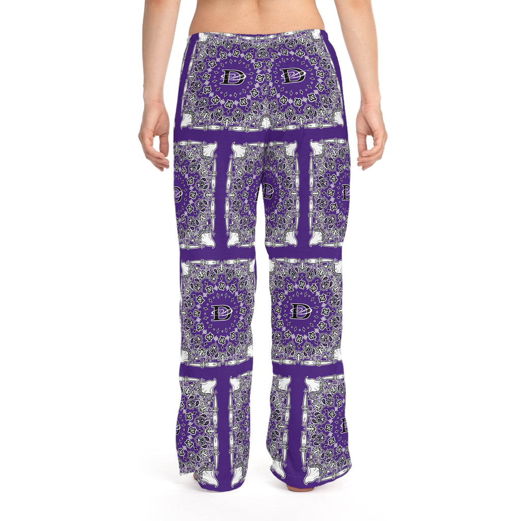 DD Custom Bandana Print Women's Pajama Pants AOP