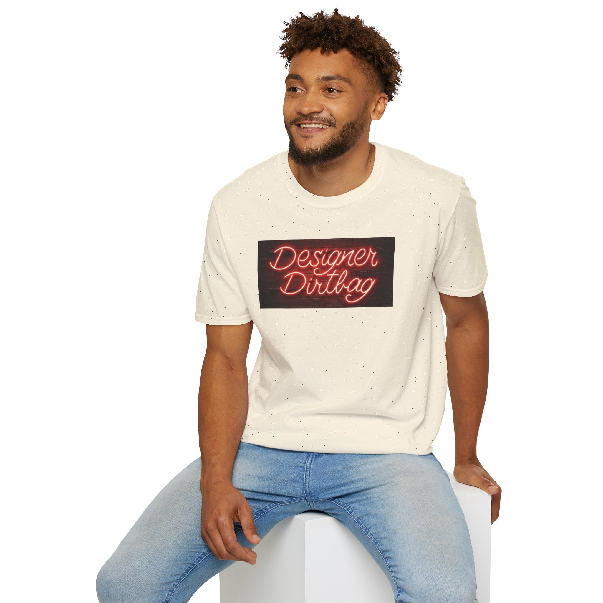 DD Neon Sign Softstyle Unisex T-Shirt