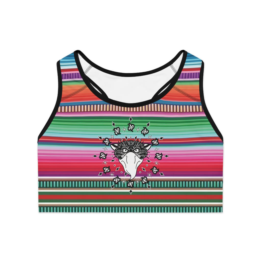 Bandito Panther Paisley Print Sports Bra AOP