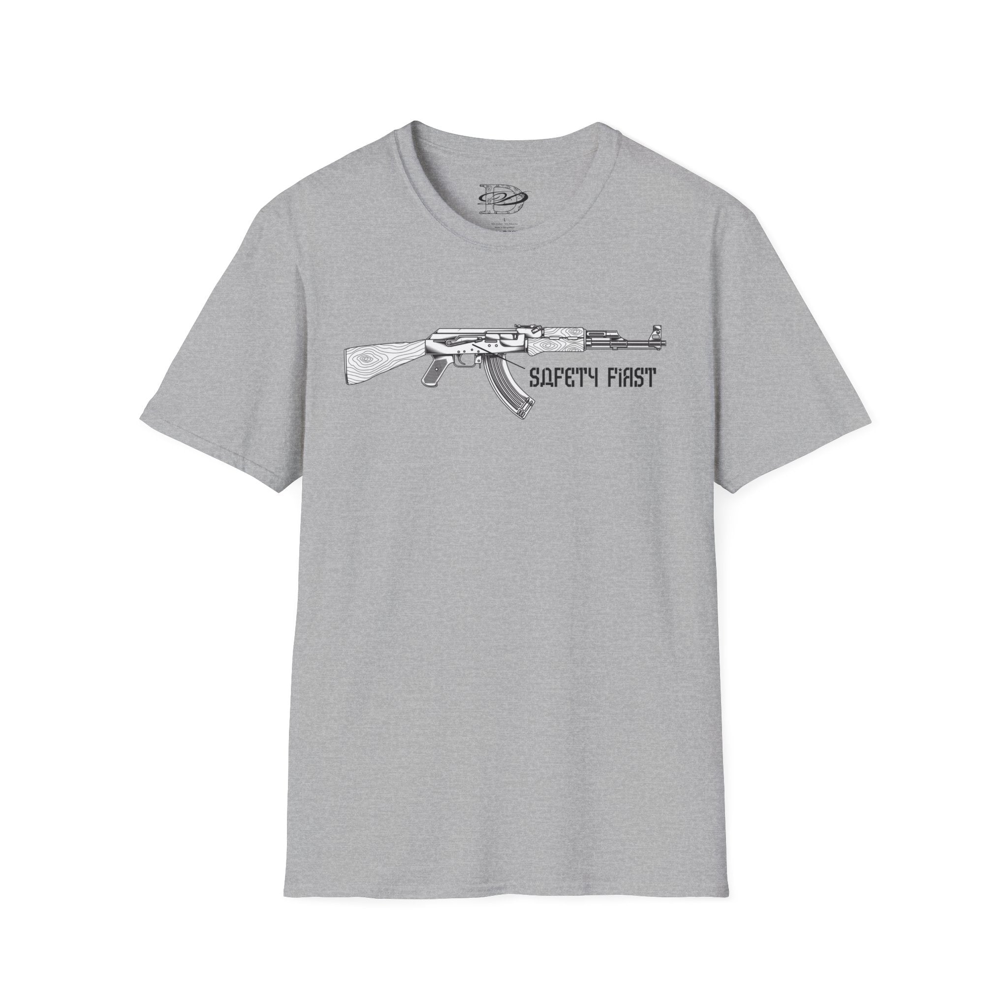 "Safety First" AK-47 Unisex Softstyle T-Shirt