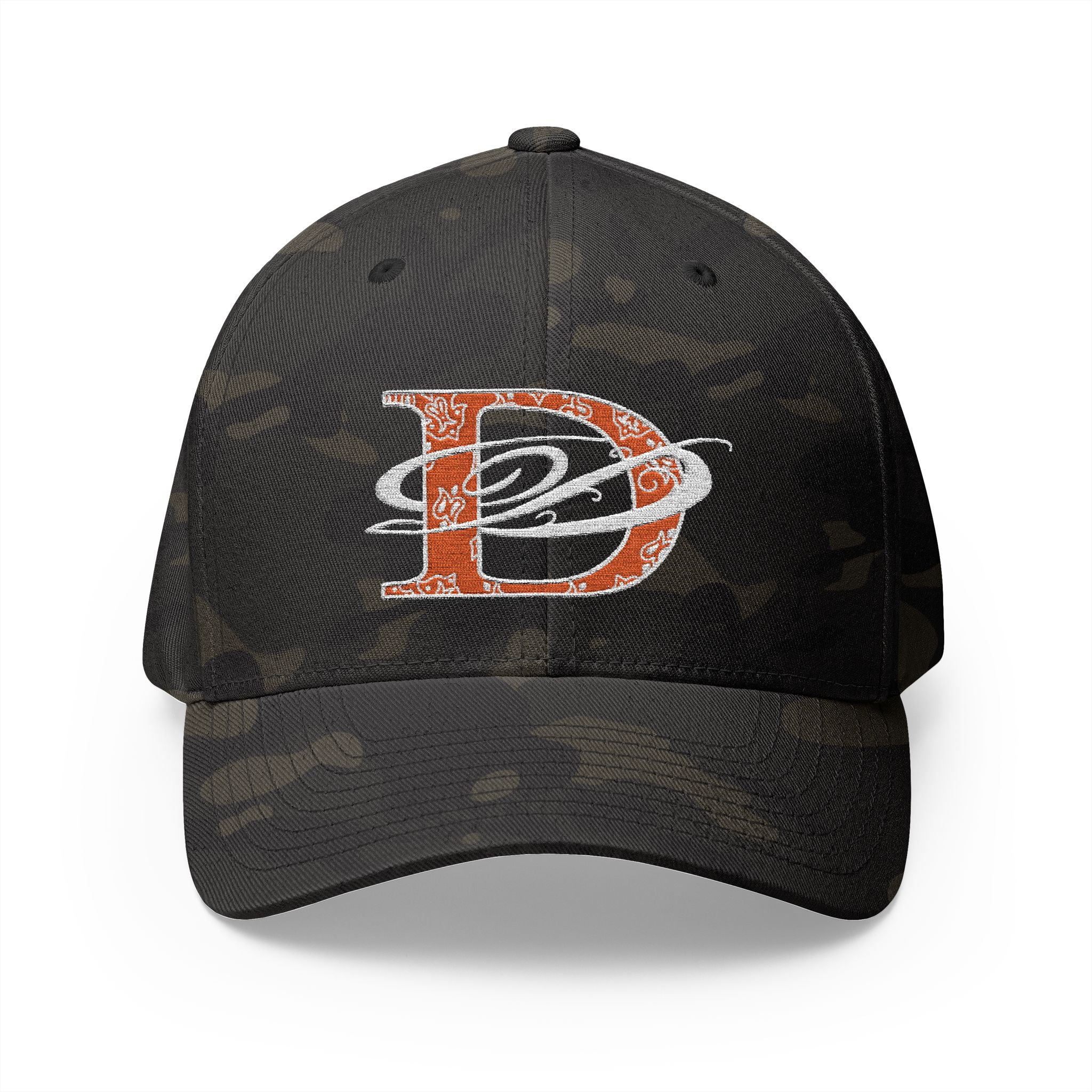 DD Bandana Logo Embroidered Closed Back Stretch Fit Cap