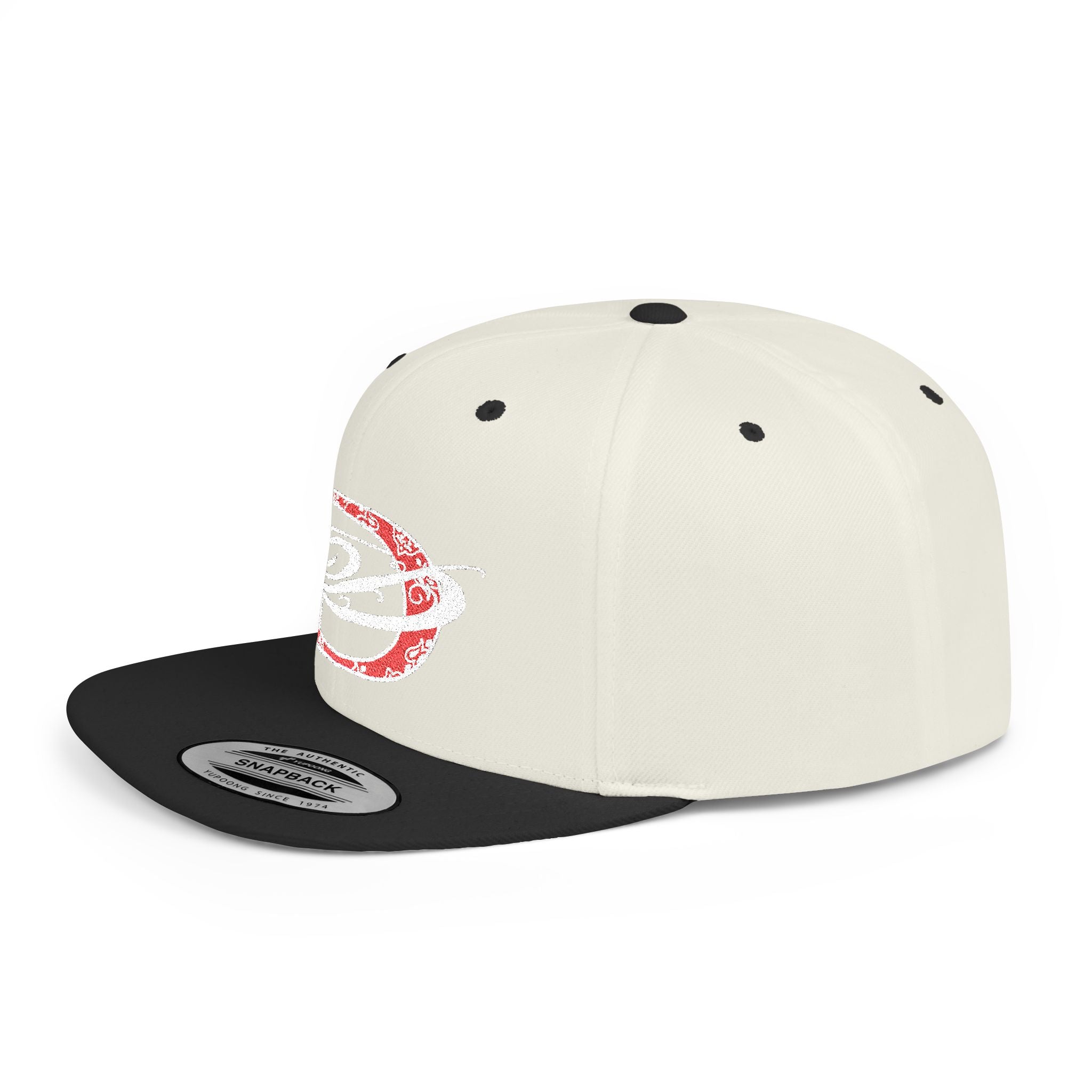 DD Bandana Logo Flat Bill Snapback Cap Streetwear, Tattoo, Designer, Fashion, Embroidery