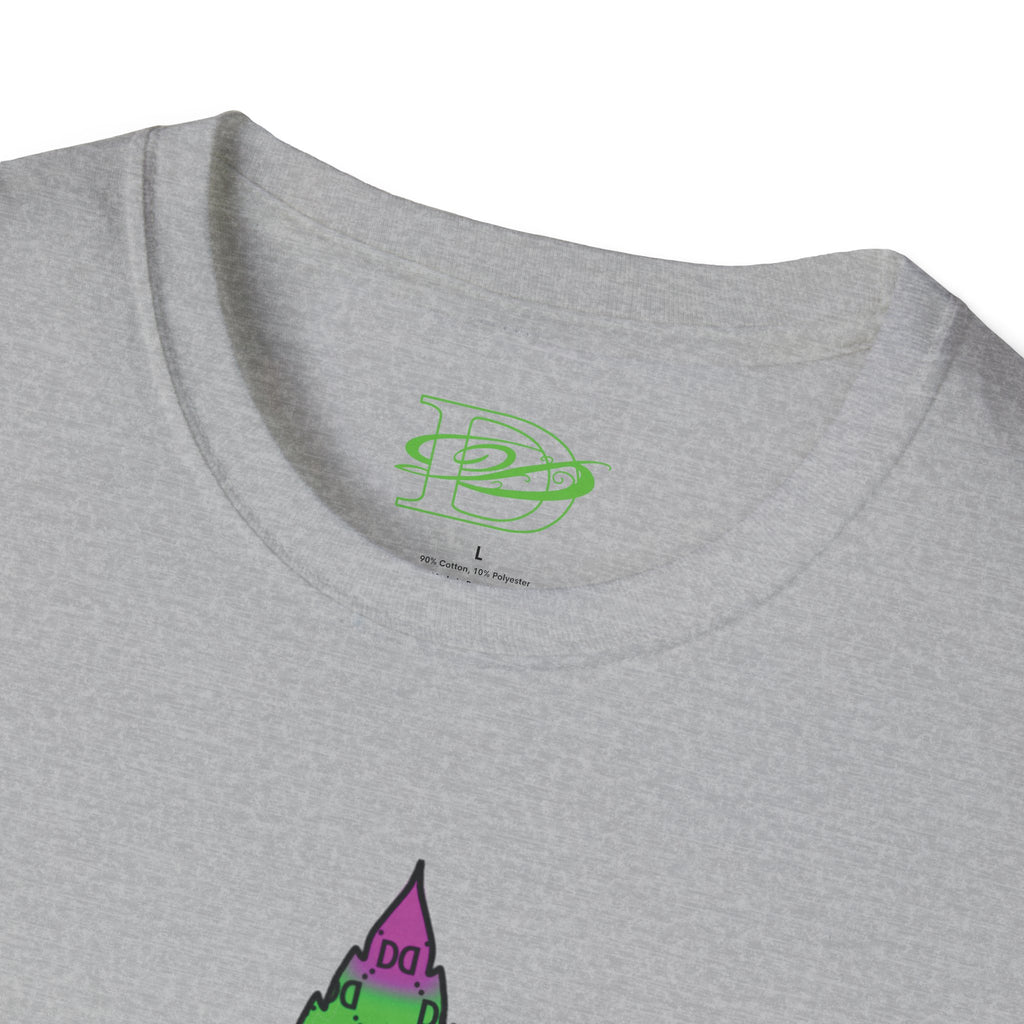 Cannabis Leaf w/the DD Monogram Unisex Softstyle T-Shirt