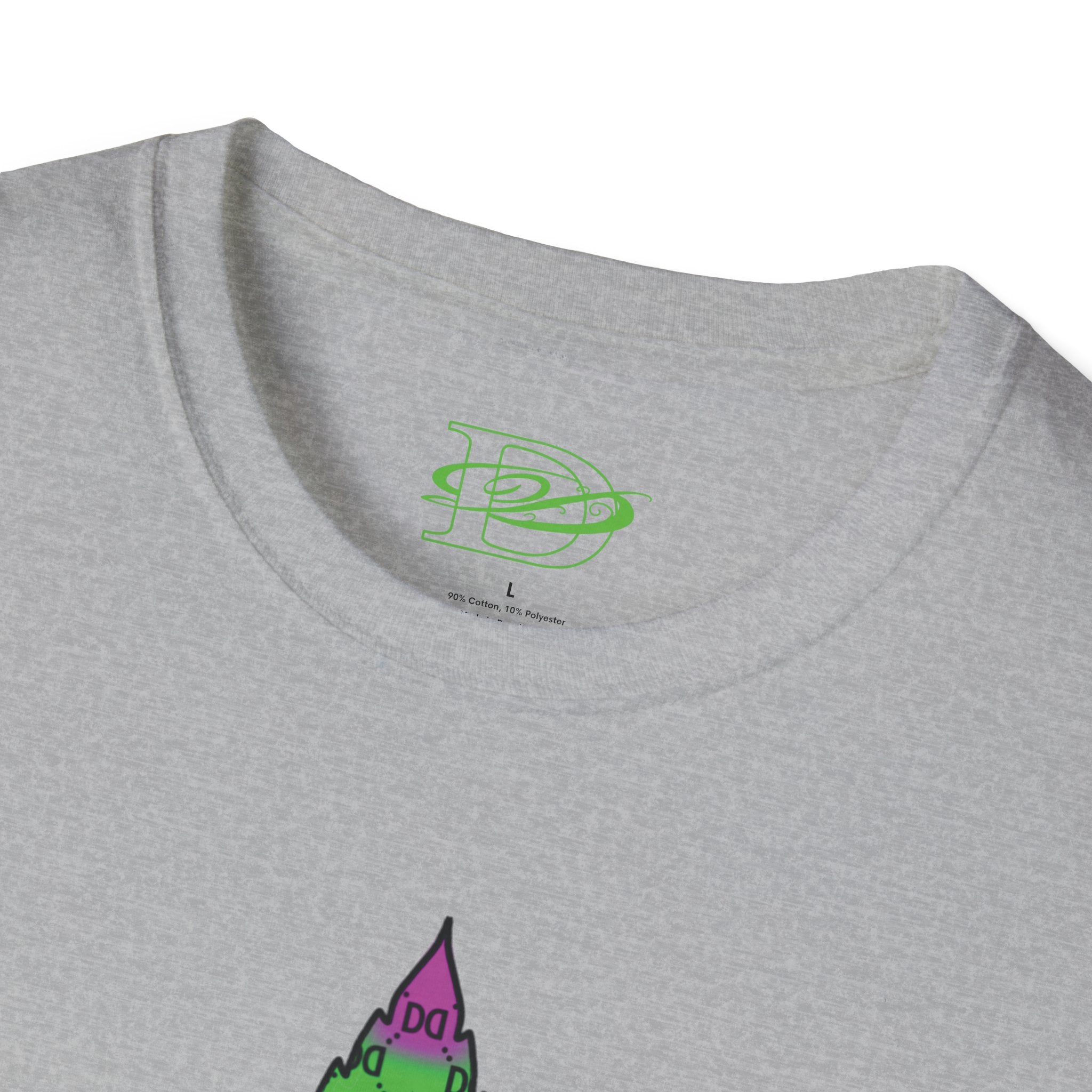 Cannabis Leaf w/the DD Monogram Unisex Softstyle T-Shirt