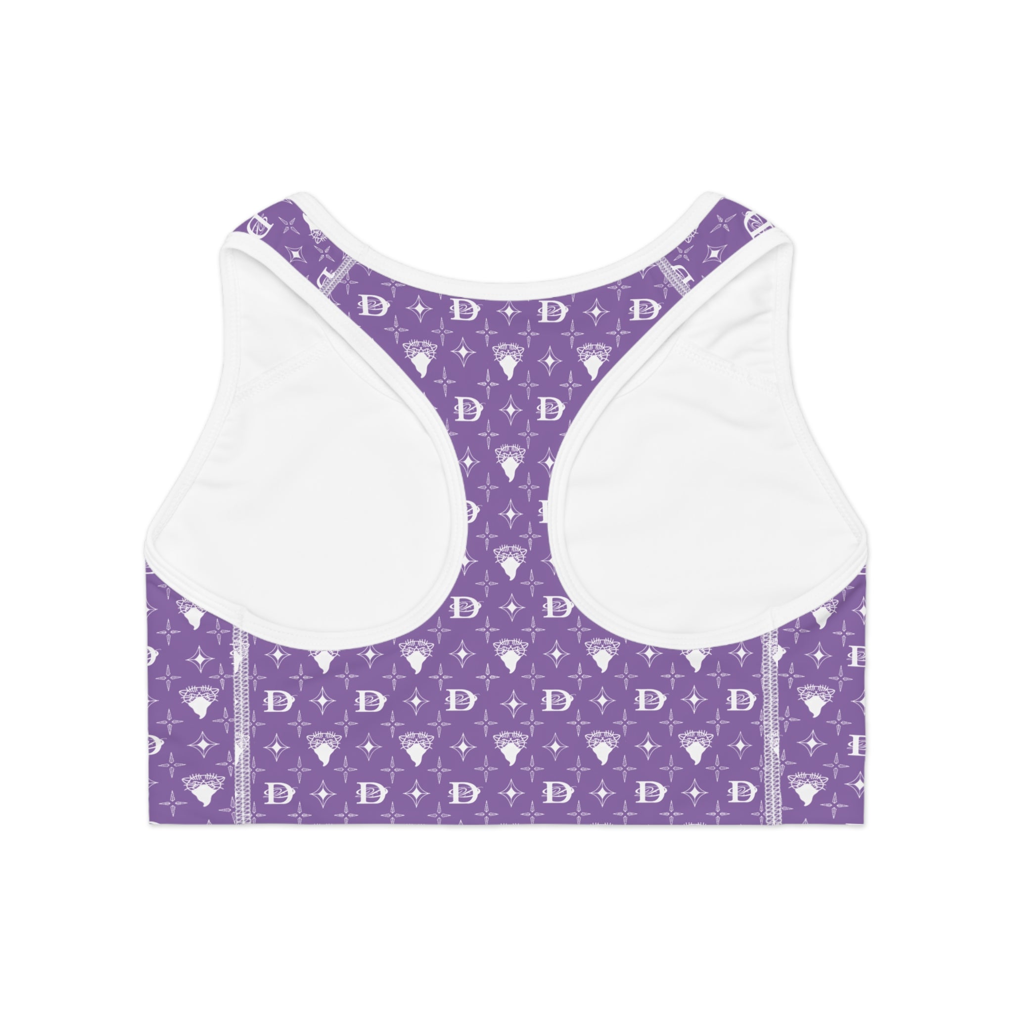 Bandito Panther Custom Monogram Print Sports Bra AOP