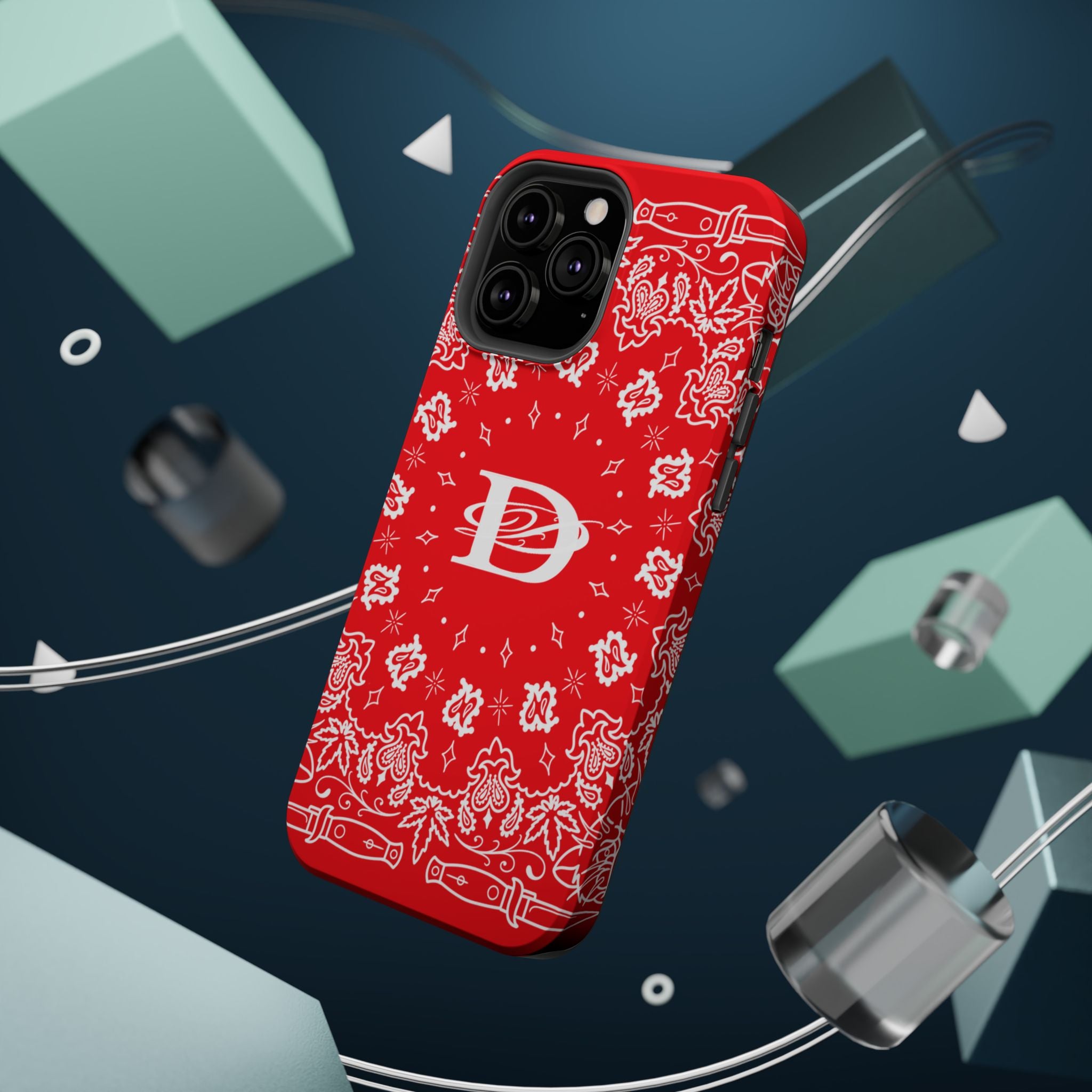 DD Custom Bandana Print Magnetic iPhone Case