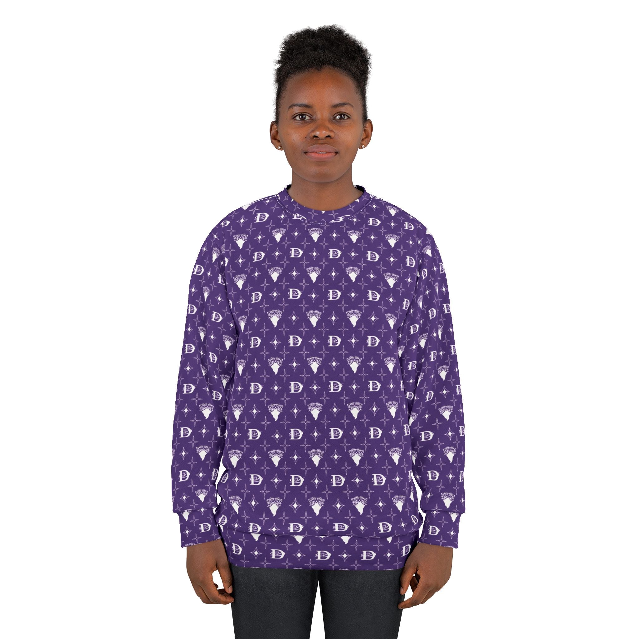 Bandito Panther Custom Monogram Print Unisex Sweatshirt AOP