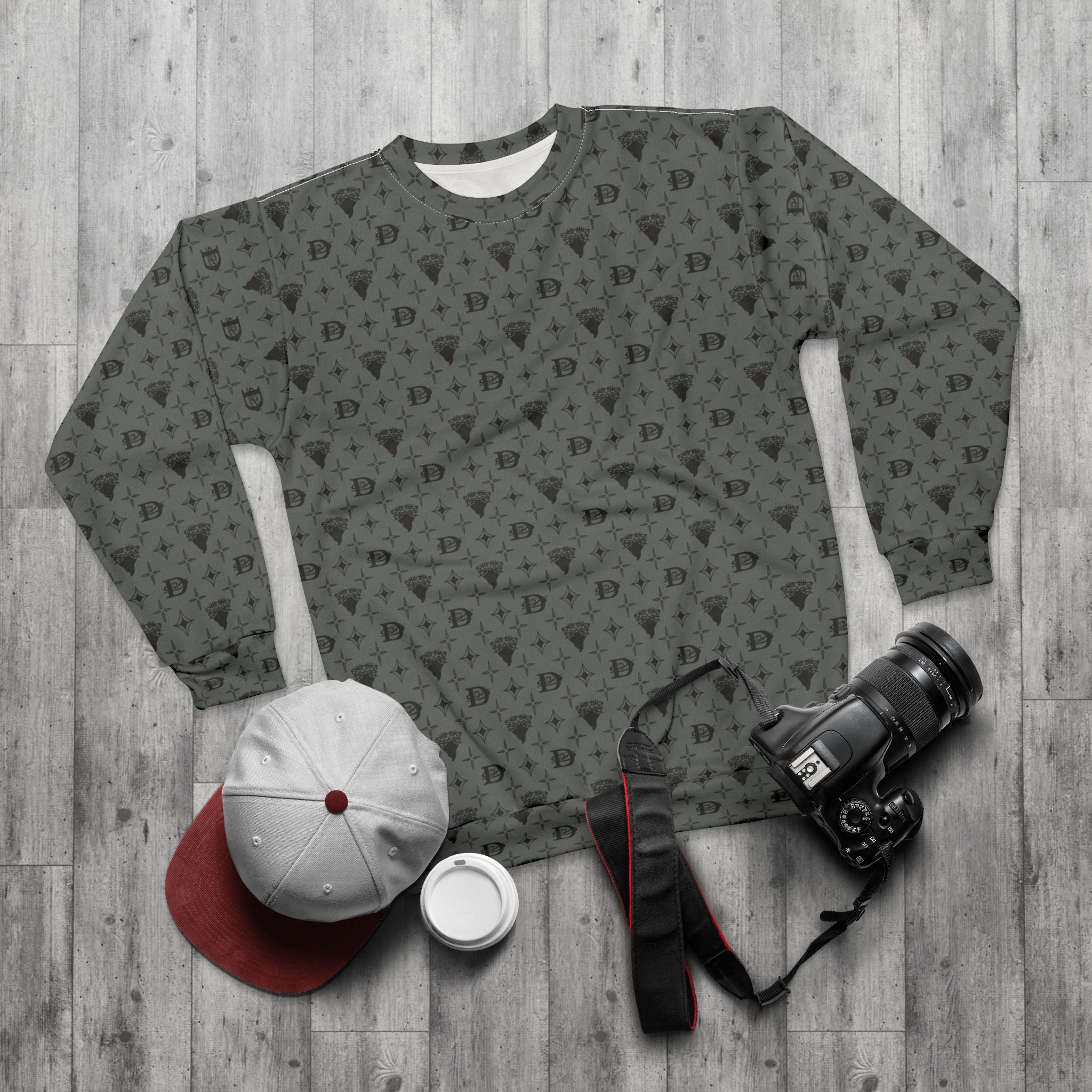 Bandito Panther Custom Monogram Print Unisex Sweatshirt AOP