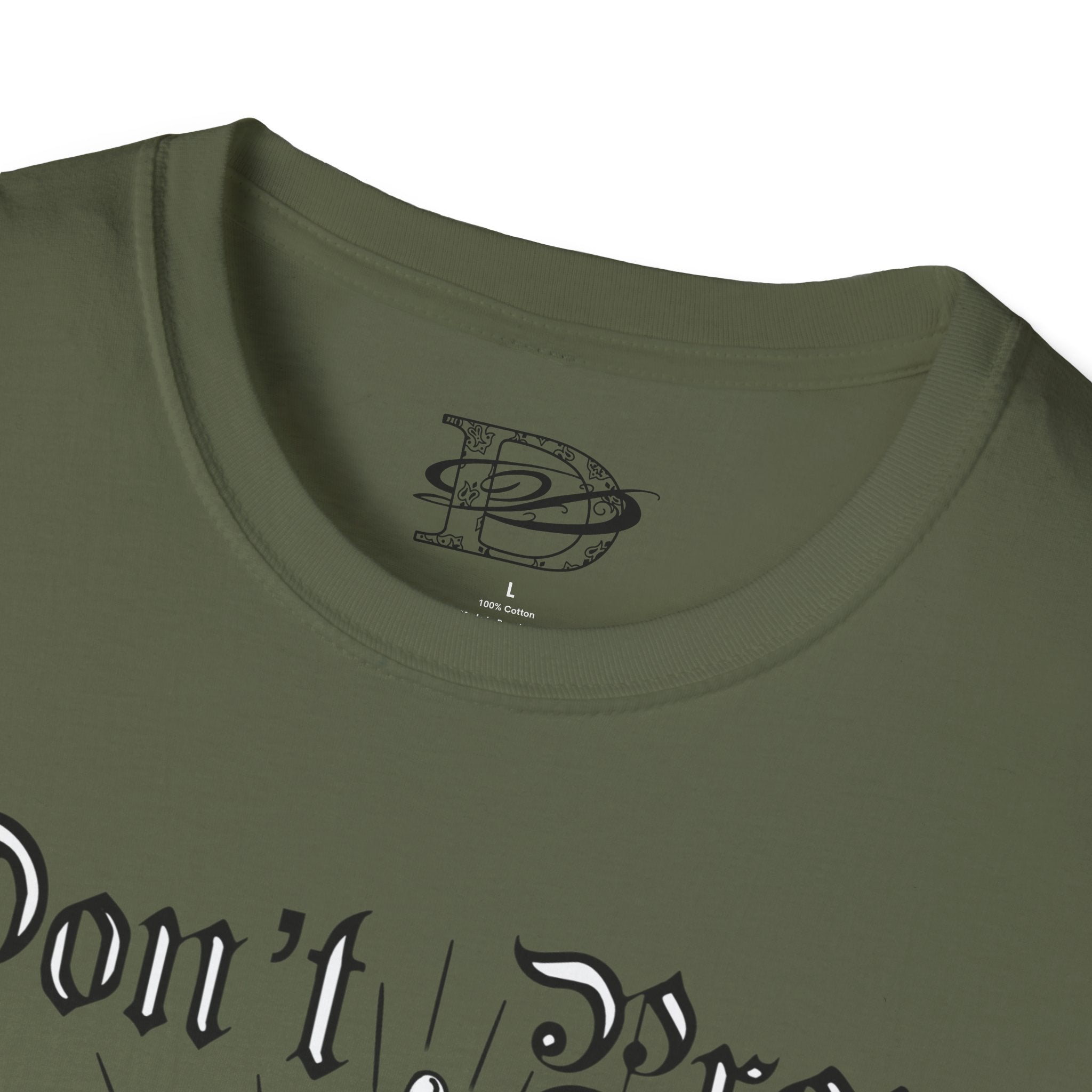 "Don't Pray For Me" Praying Hands Unisex Softstyle T-Shirt