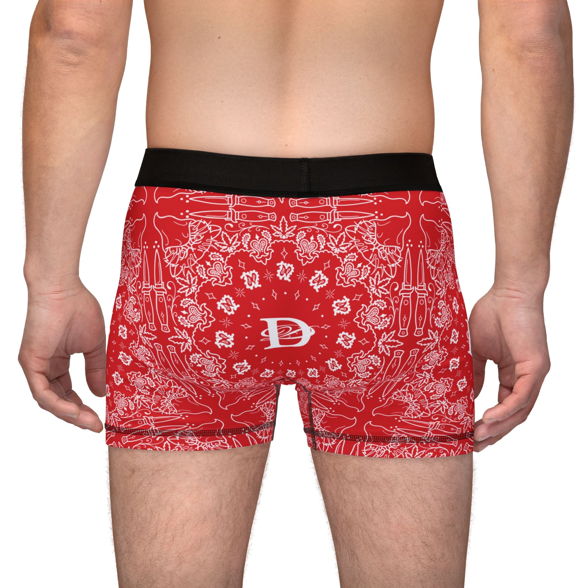 DD Custom Bandana Print Men's Boxers AOP