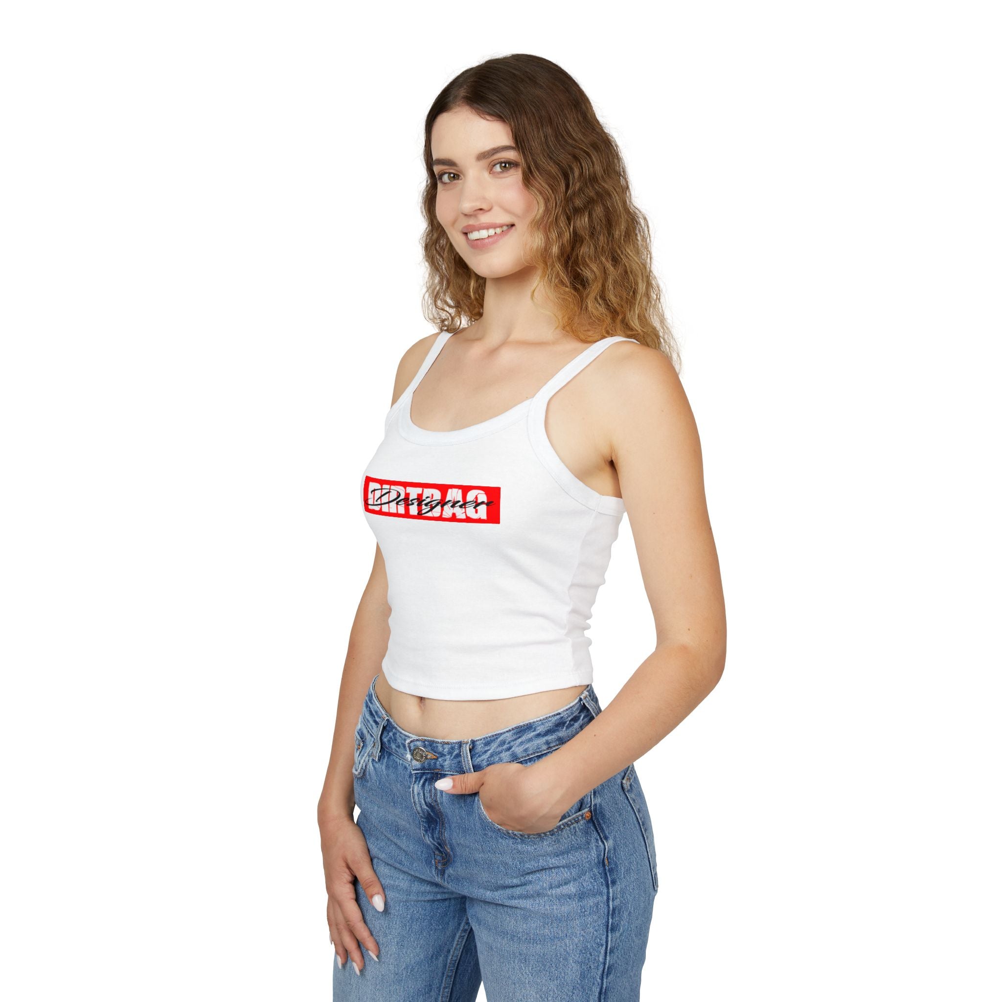 Broken Dirtbag Box Logo Graphic Spaghetti Strap Tank Top