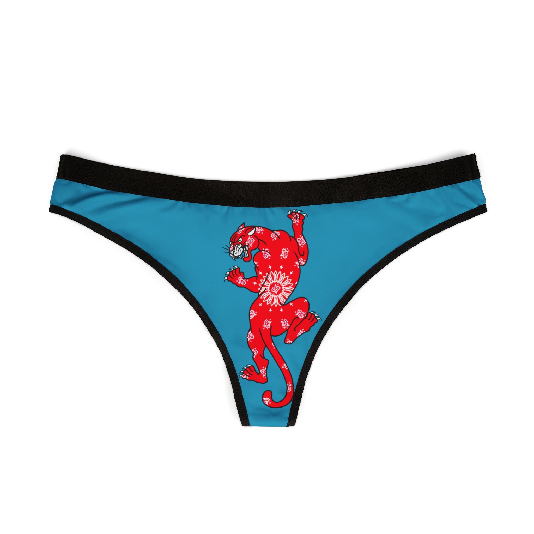 Climbing Panther W/Bandana Women's Thong Underwear | Underwear, Tattoo, Streetwear, Designer, Fashion
