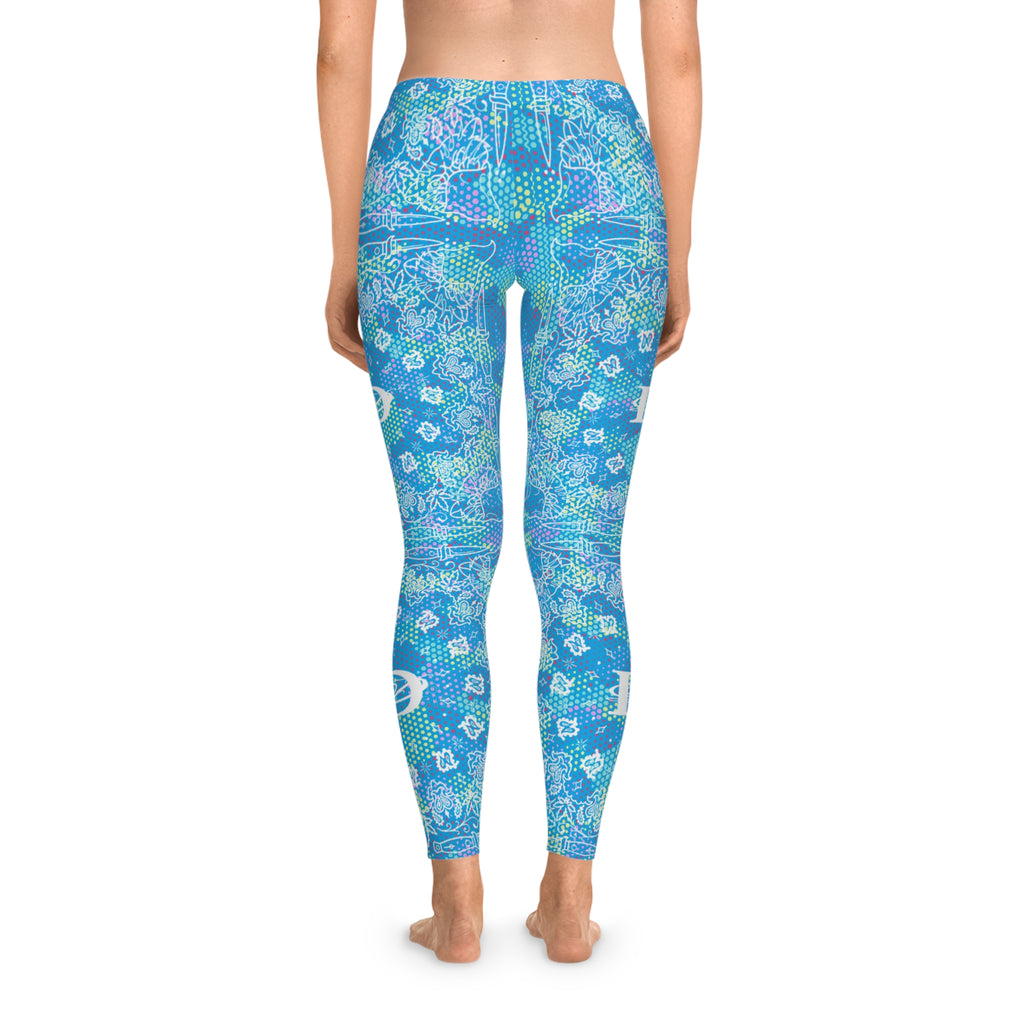 DD Custom Bandana Print W/ Light BlueDigital Camo Leggings AOP