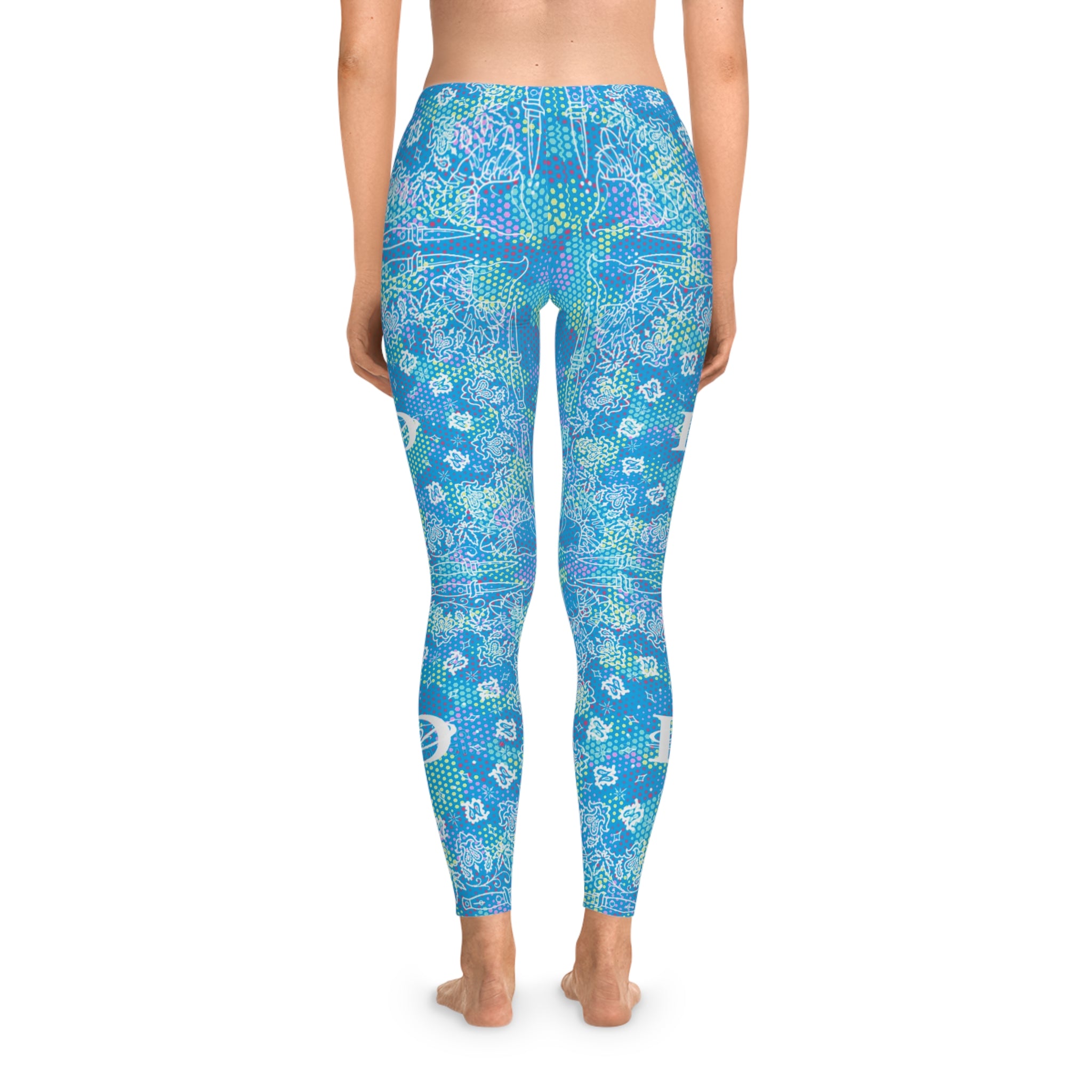 DD Custom Bandana Print W/ Light BlueDigital Camo Leggings AOP