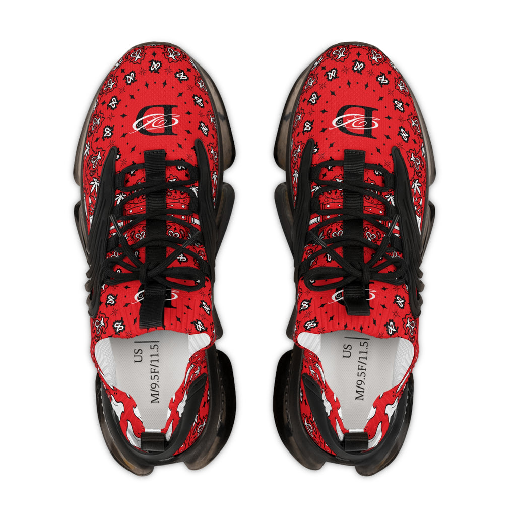 DD Custom Bandana Print Men's Mesh Sneakers AOP