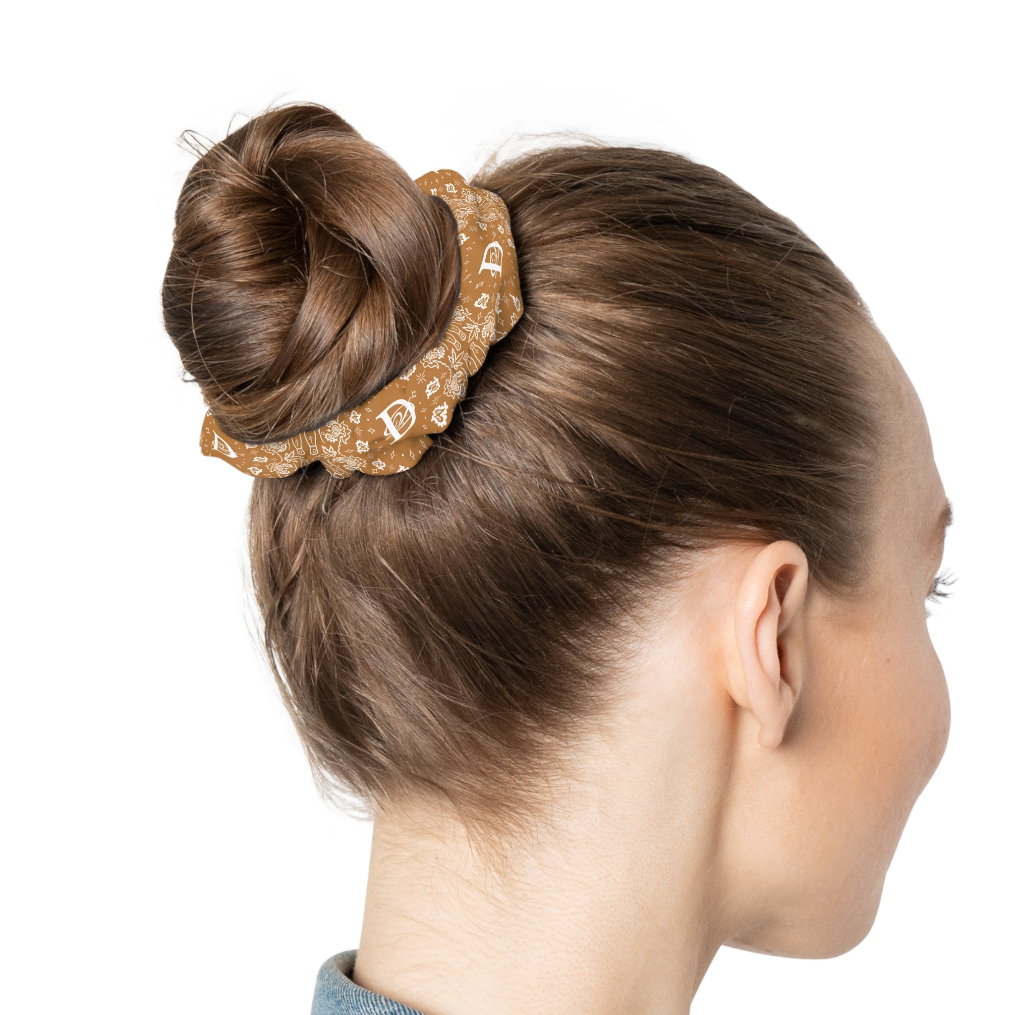 DD Custom Bandana Print Scrunchie AOP