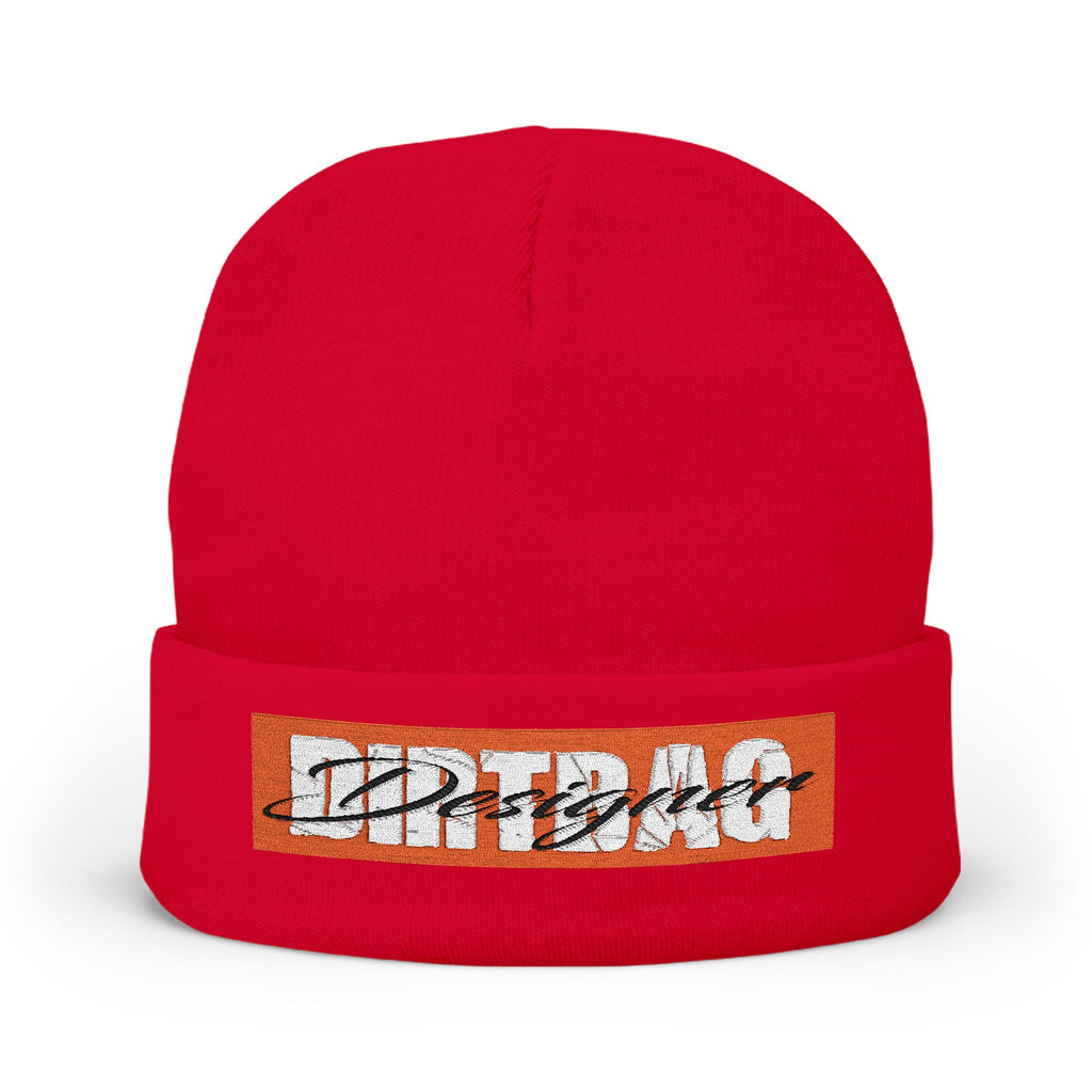 DD Box Logo Embroidered Cuffed Knit Beanie