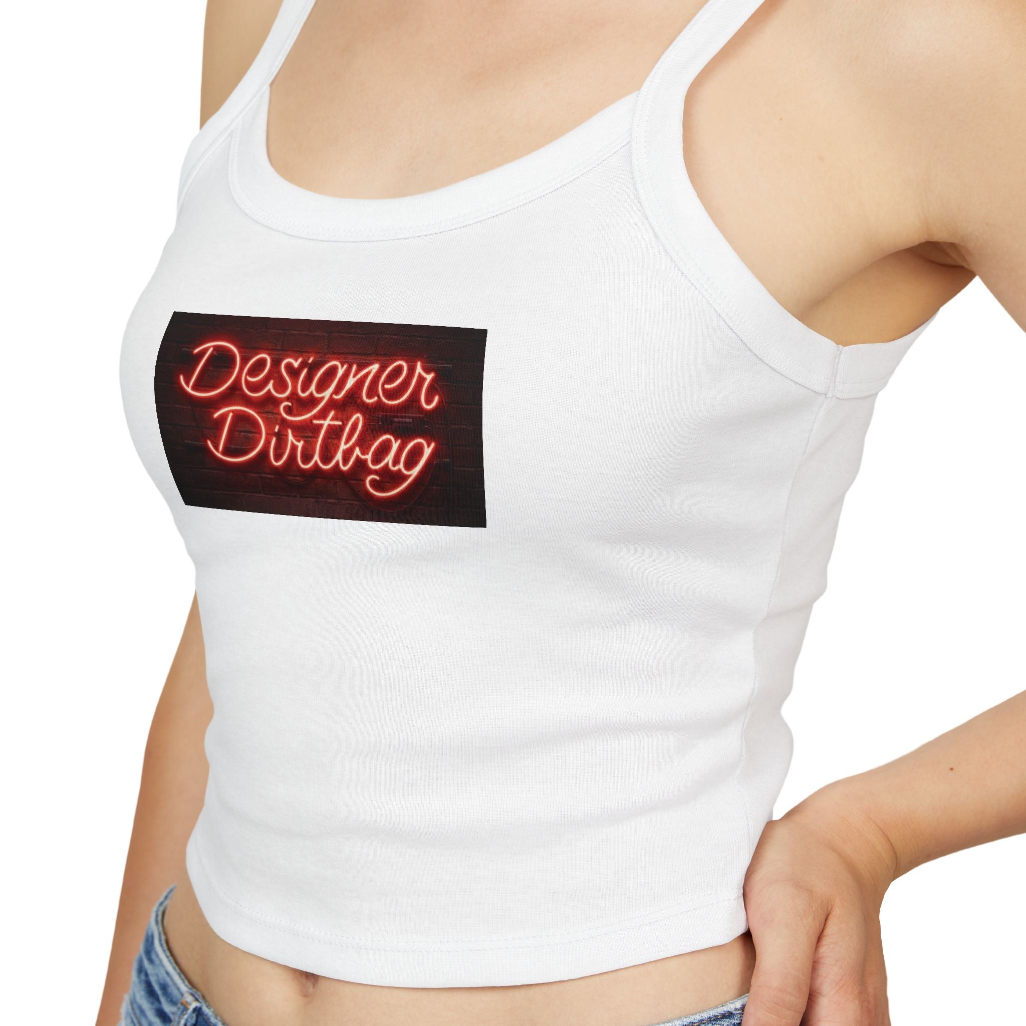 Neon Sign Graphic Spaghetti Strap Woman's Tank Top