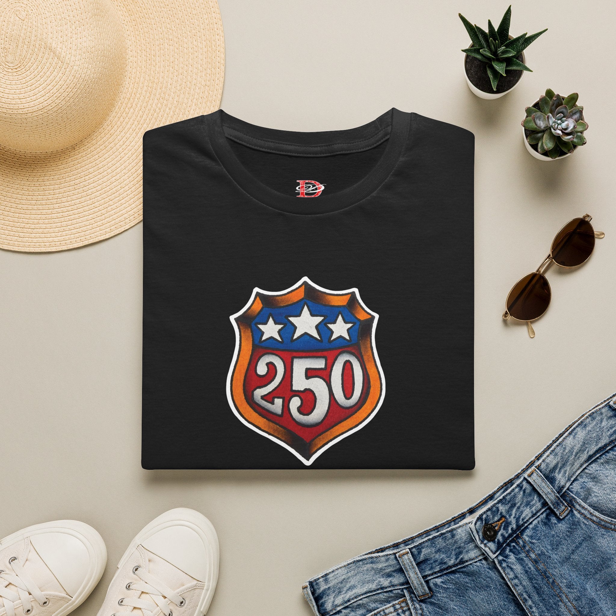 250th Anniversery Shield Tattoo Unisex Softstyle T-Shirt