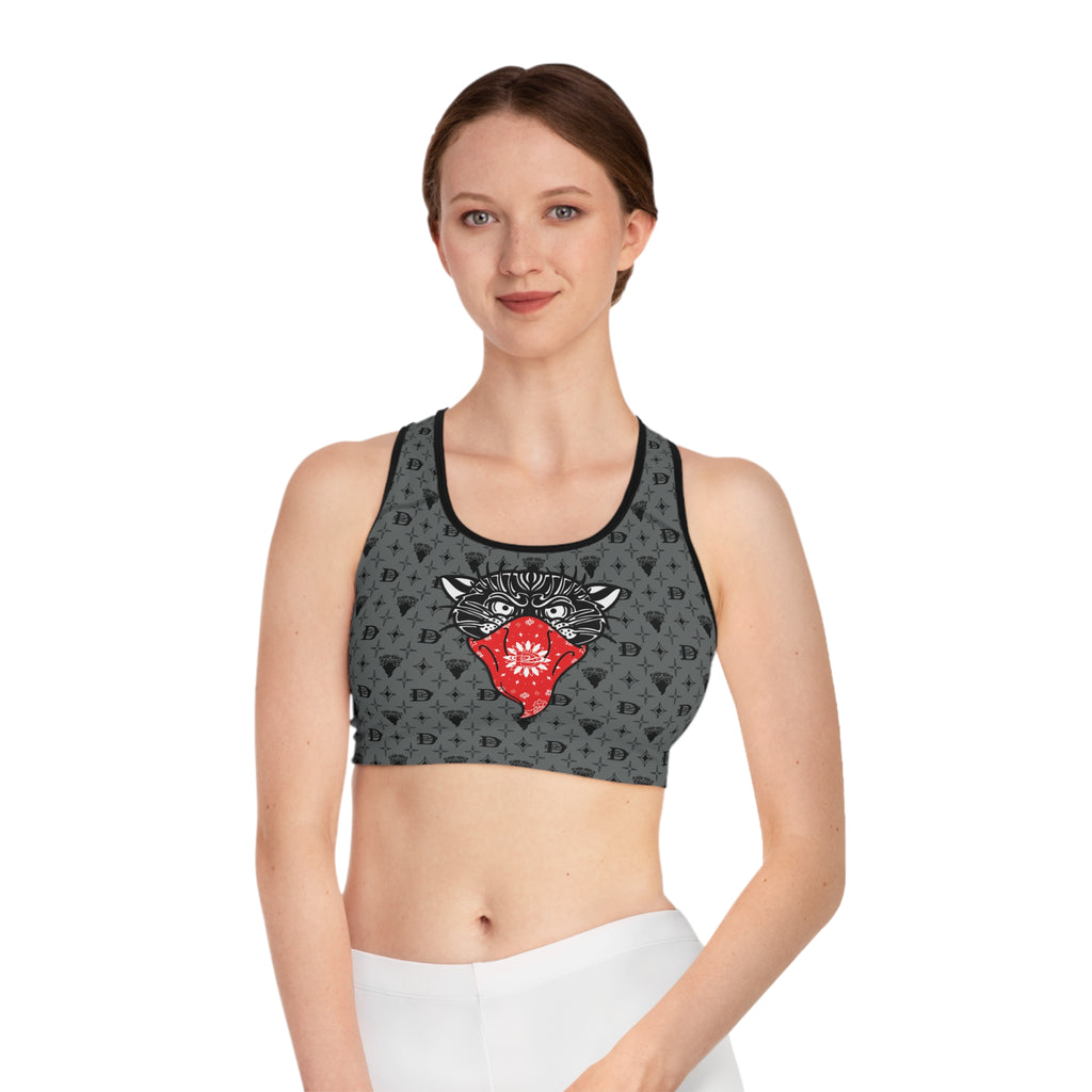 Bandito Panther Custom Monogram Print w/Panther Sports Bra AOP