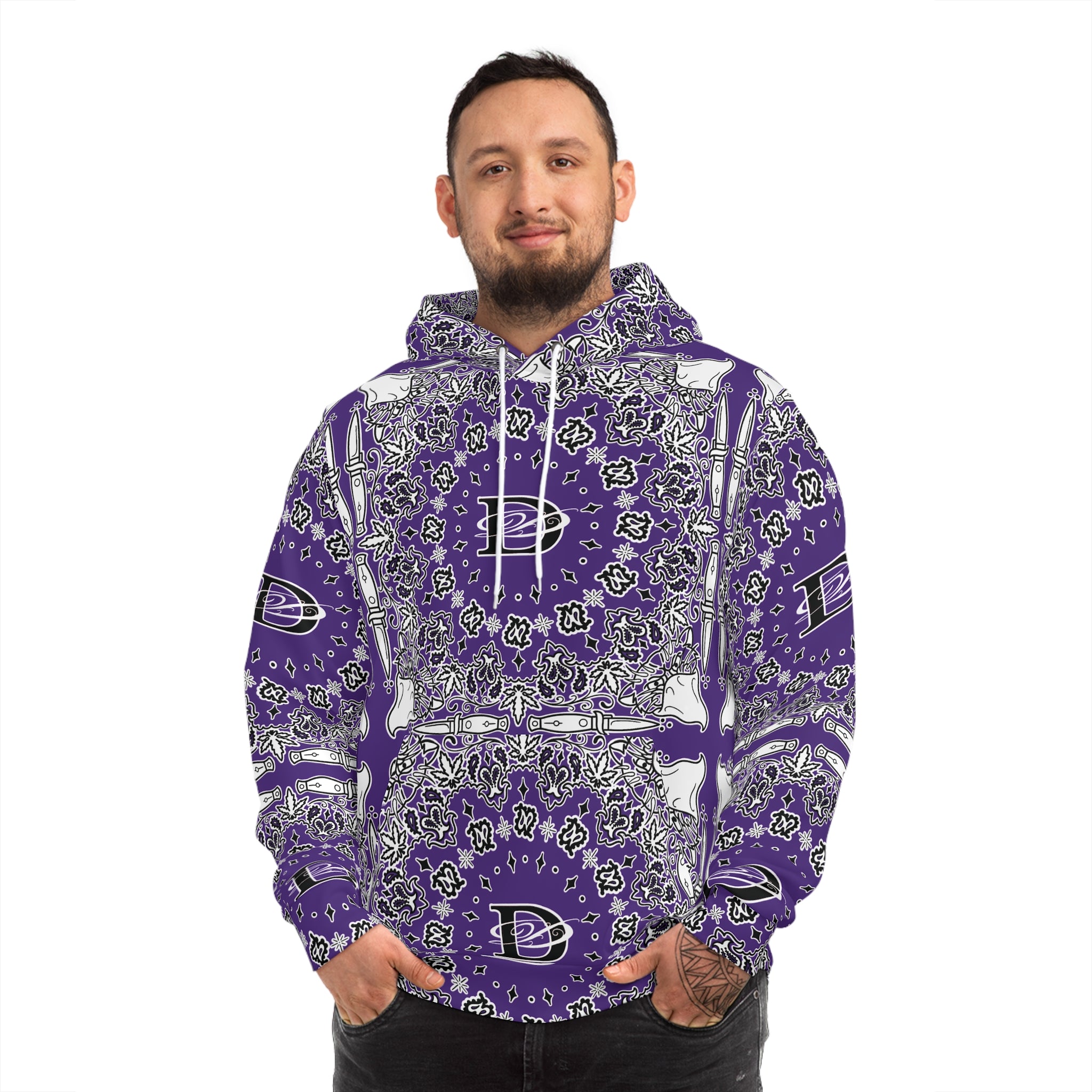 DD Custom Bandana Unisex Hoodie AOP