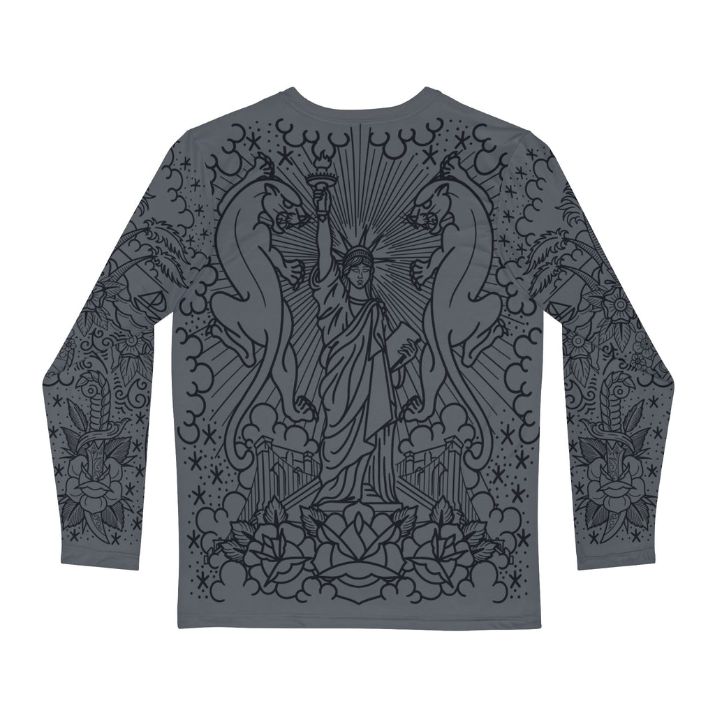Traditional American Tattoo Body Suit Unisex Longsleeve T-Shirt AOP