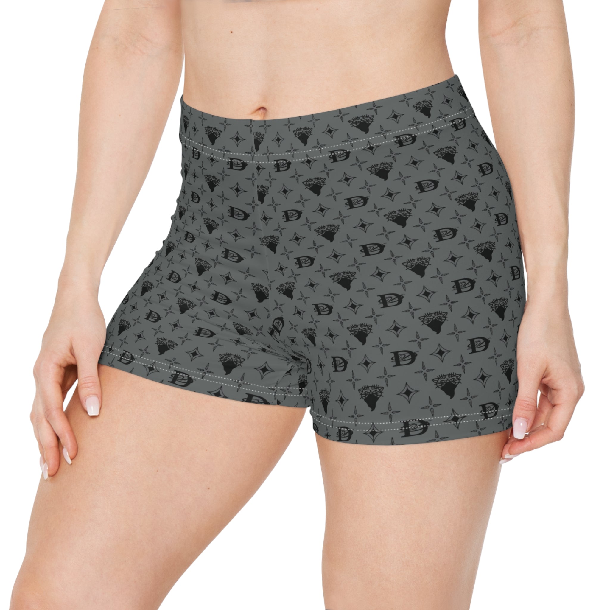 Bandito Panther Custom Monogram Print Women's Shorts AOP
