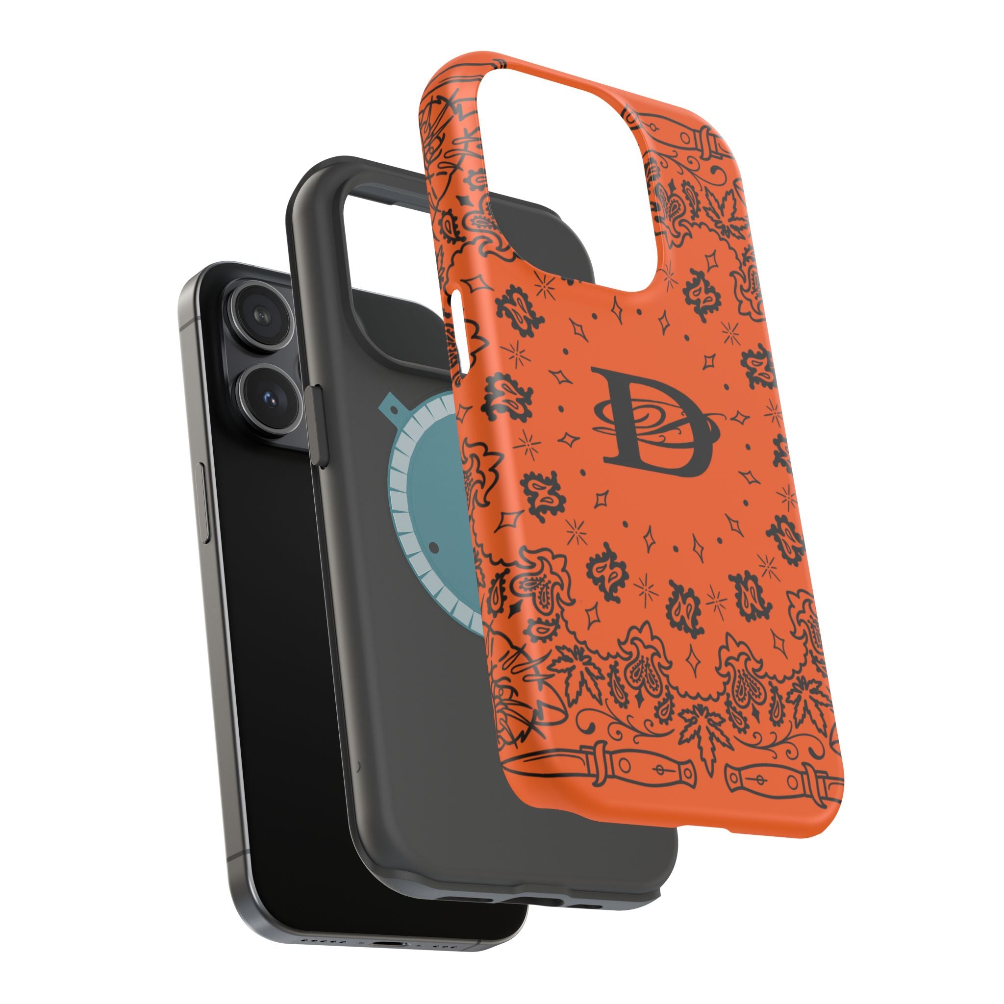 DD Custom Bandana Print Stylish Magnetic Phone Cases for Trendy Protection, Customize Your Style, Personalized Gift, Unique Design
