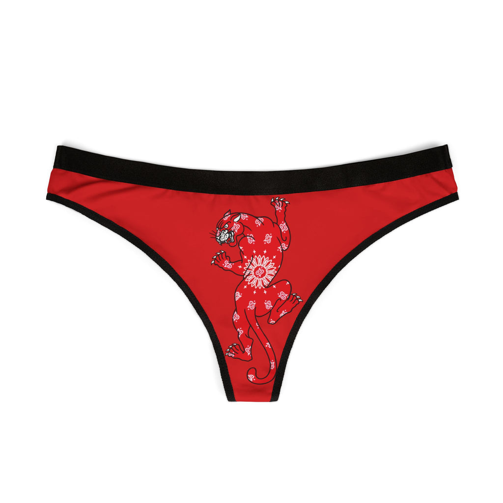 Climbing Panther w/Bandana Women's Thong Underwear | Underwear, Tattoo, Streetwear, Designer, Fashion
