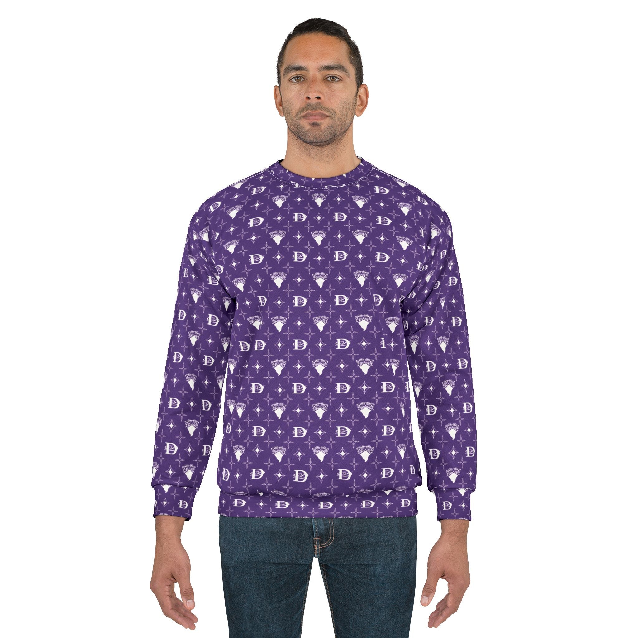 Bandito Panther Custom Monogram Print Unisex Sweatshirt AOP