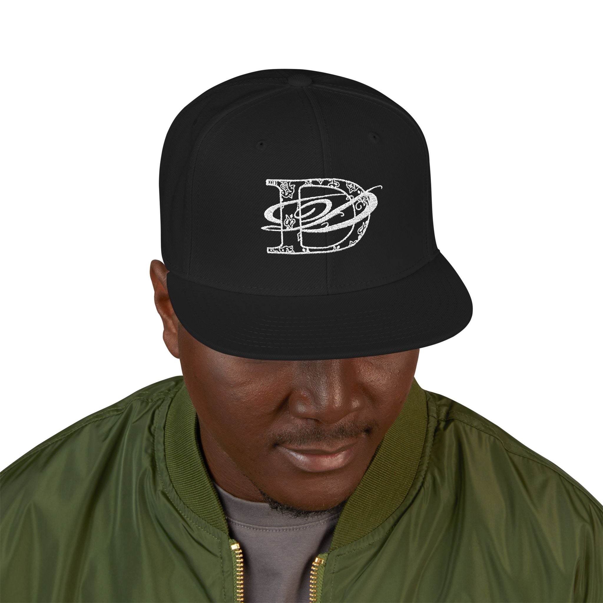 DD Bandana Print Embroidered Flat Billed Snapback Cap | Streetwear, Urban Fashion, Tattoo, Bandana, Designer