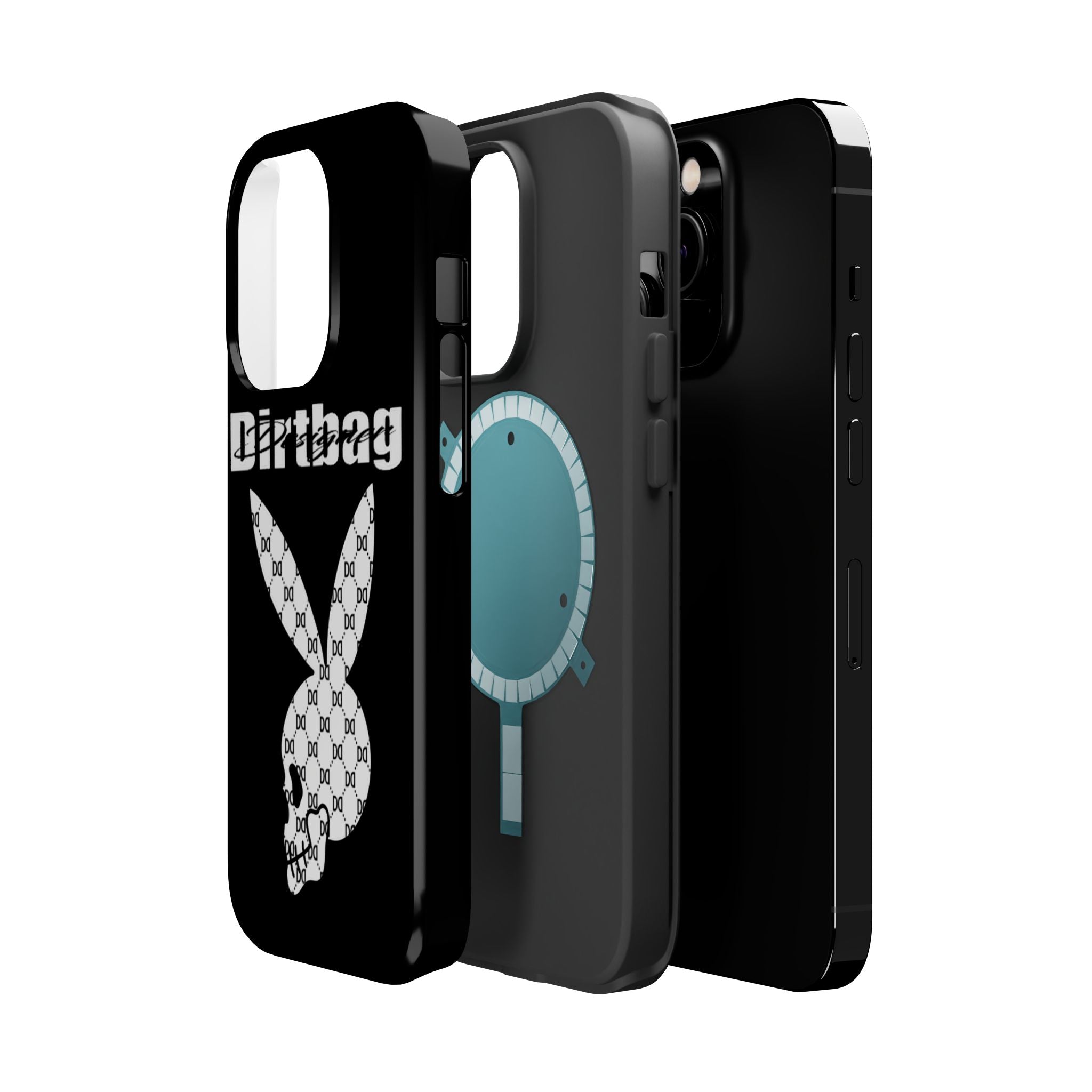 DD Monogram Bunny Skull Magnetic Phone Case