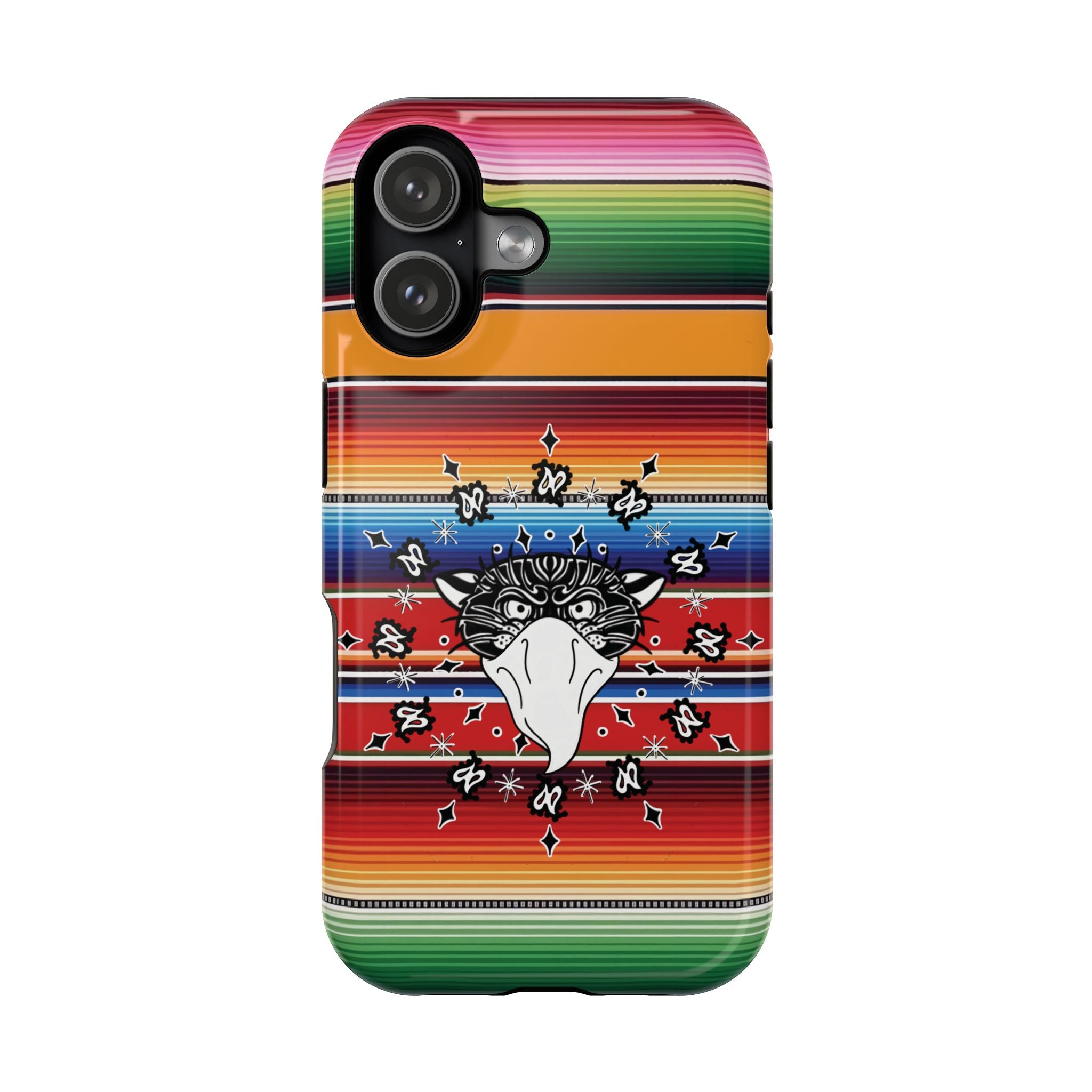 Serape Bandito Panther Paisley Design Magnetic Tough Phone Case iPhone/Samsung