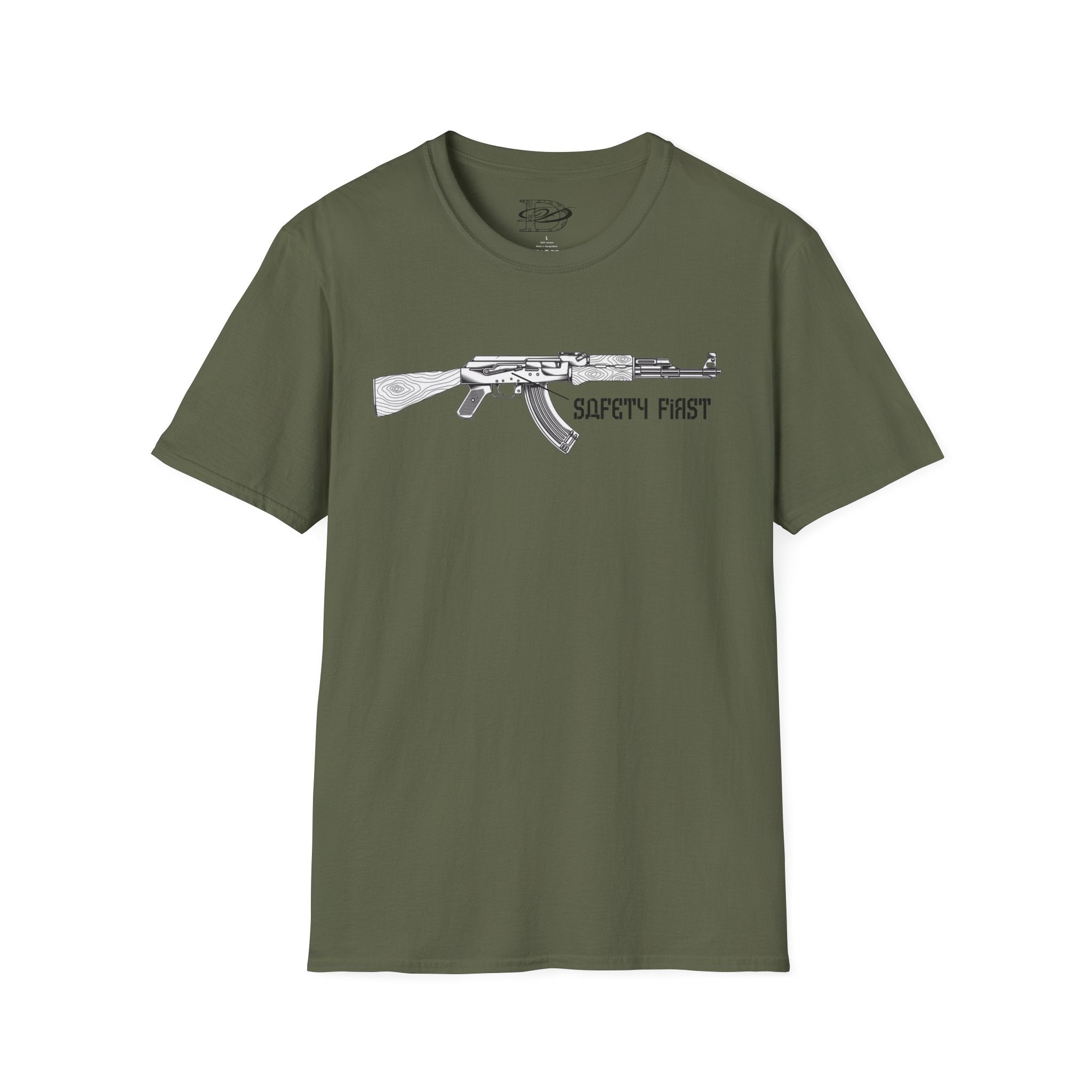 "Safety First" AK-47 Unisex Softstyle T-Shirt