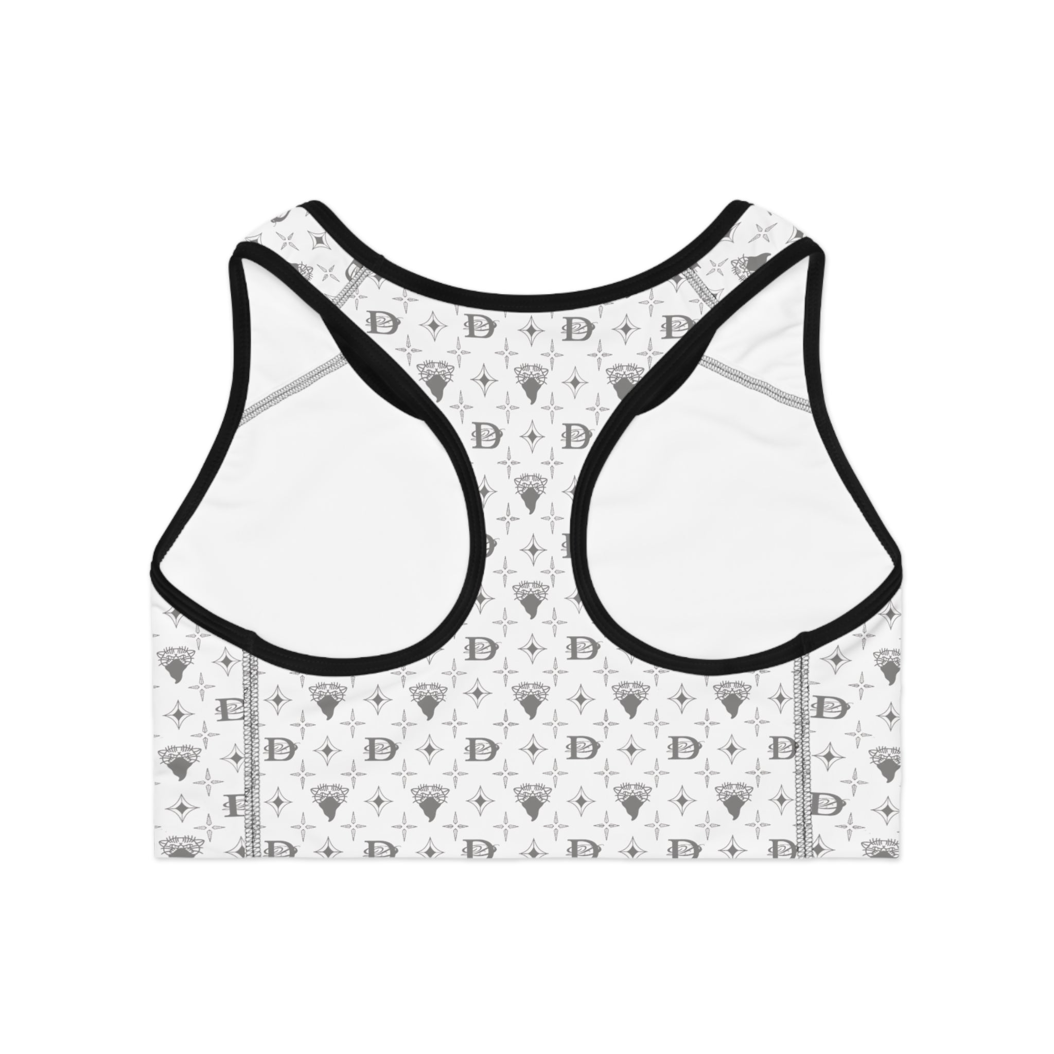 Bandito Panther Custom Monogram Print Sports Bra AOP