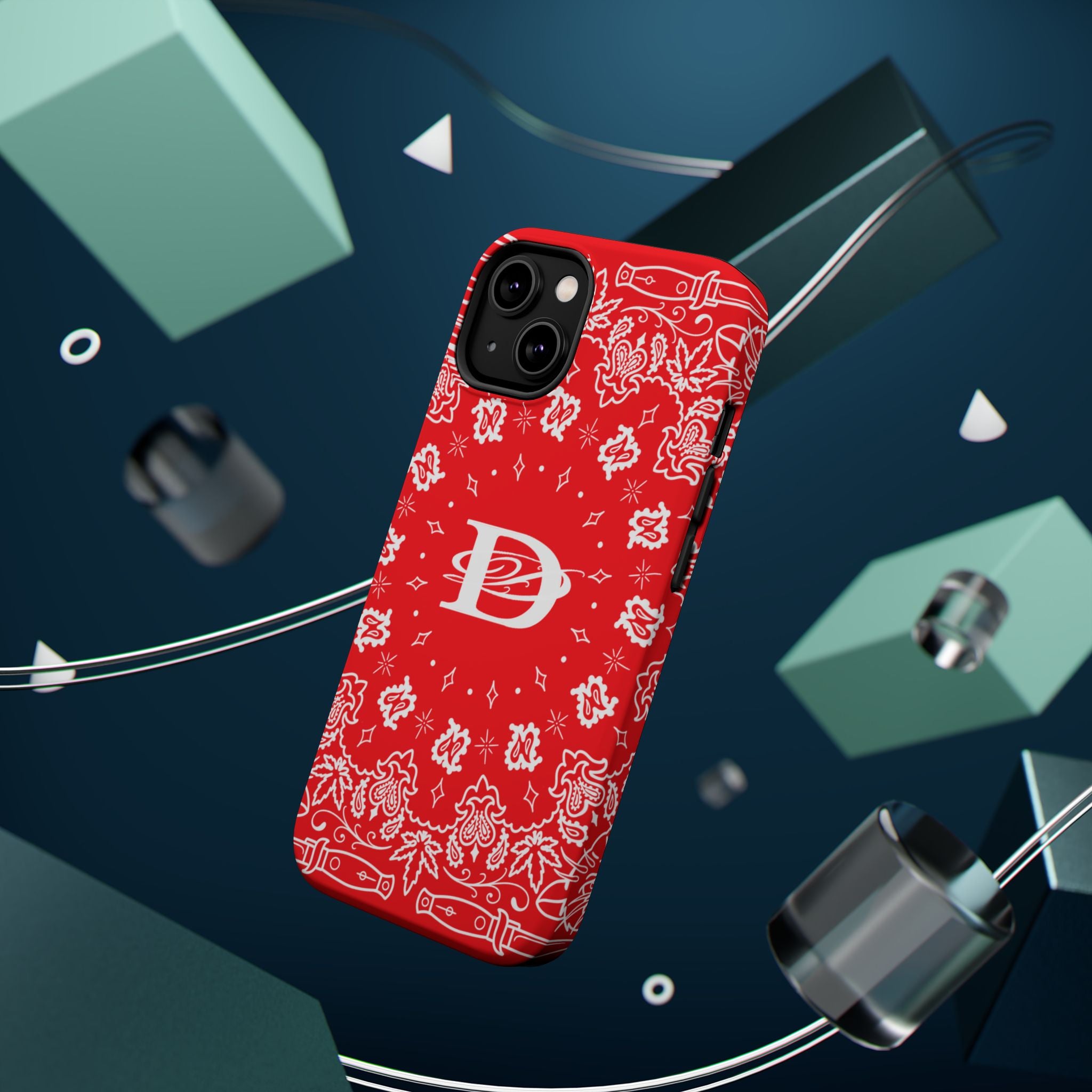 DD Custom Bandana Print Magnetic iPhone Case