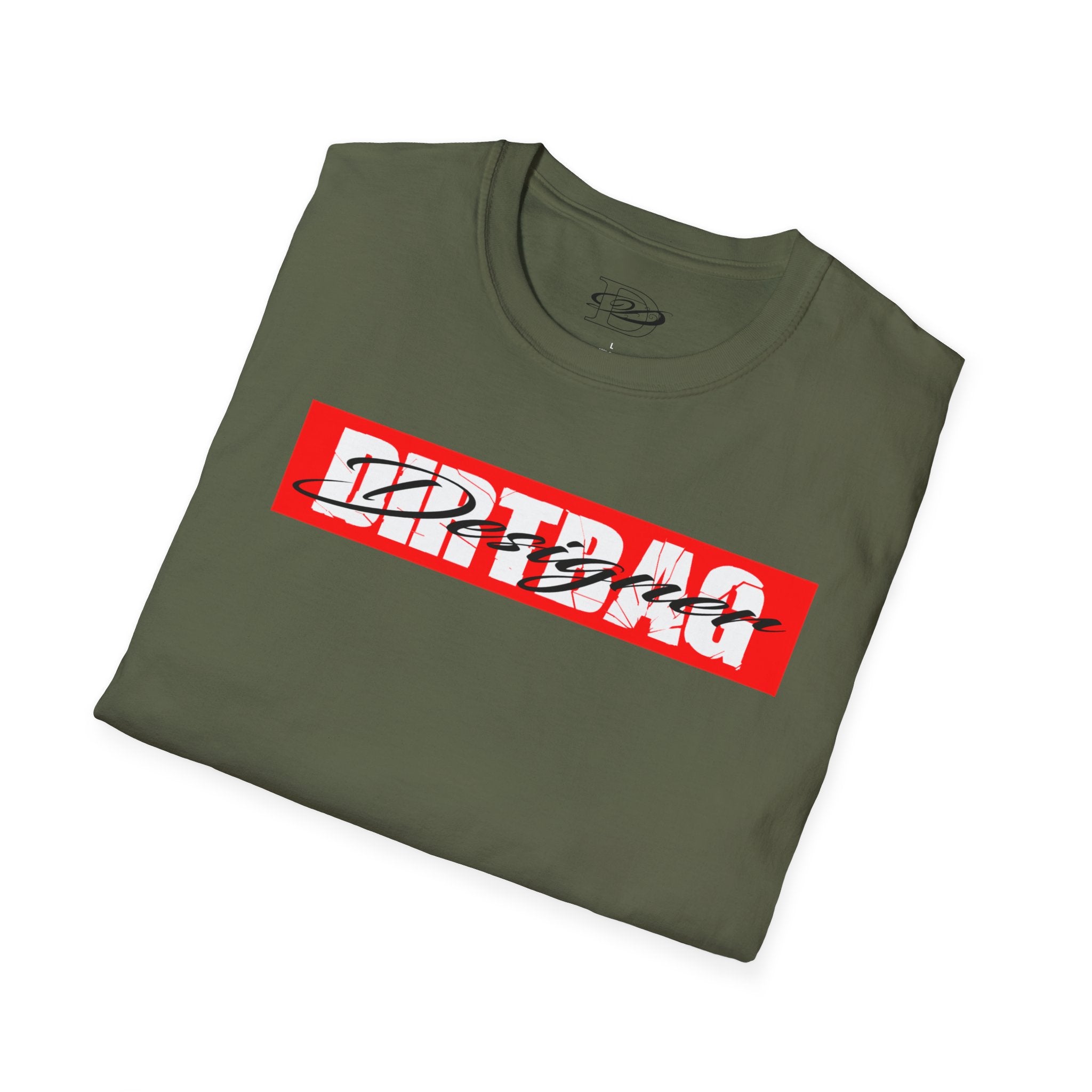 Broken Dirtbag Logo Graphic Unisex Softstyle T-Shirt, Casual Wear, Streetwear, Urban Fashion, Tattoo