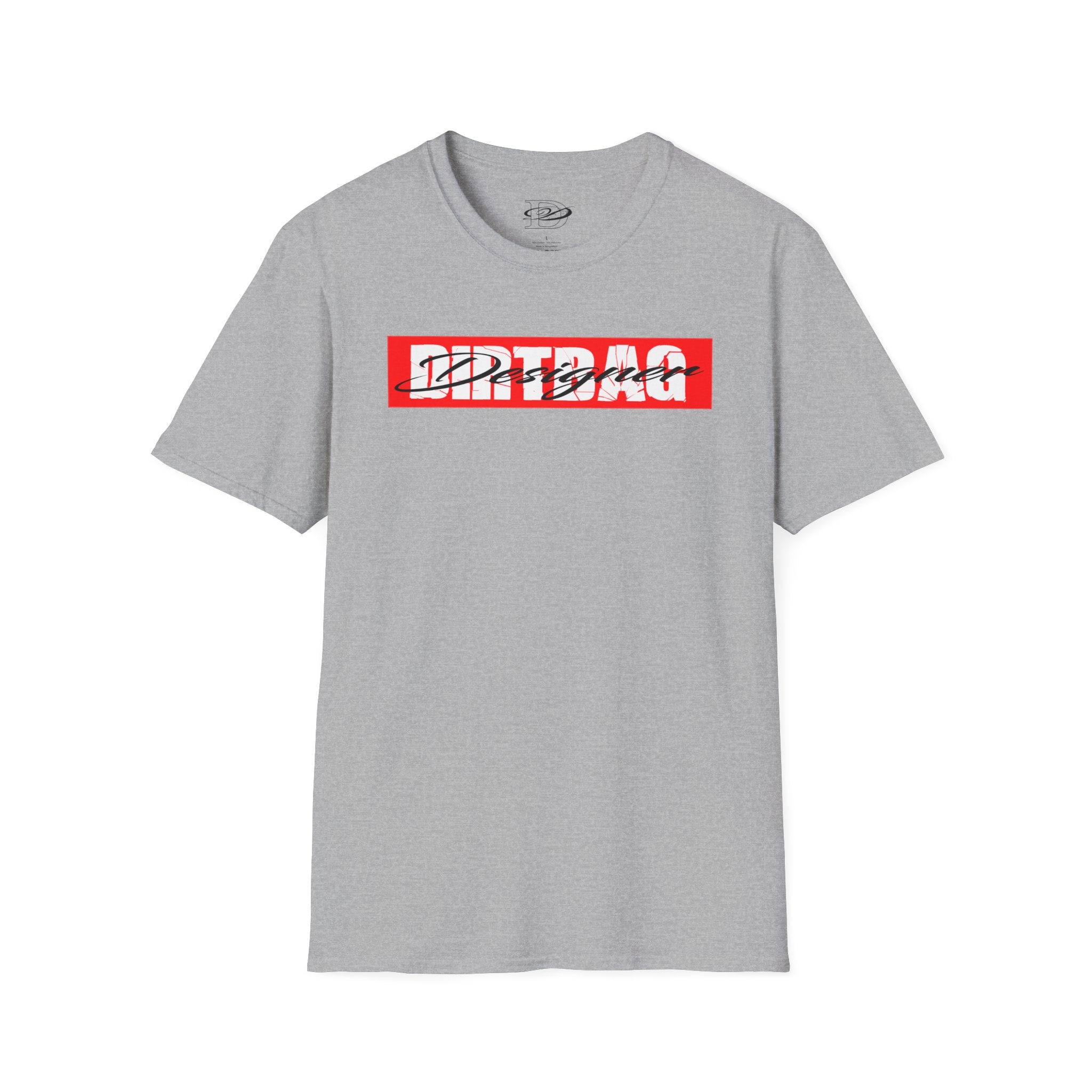 Broken Dirtbag Logo Graphic Unisex Softstyle T-Shirt, Casual Wear, Streetwear, Urban Fashion, Tattoo