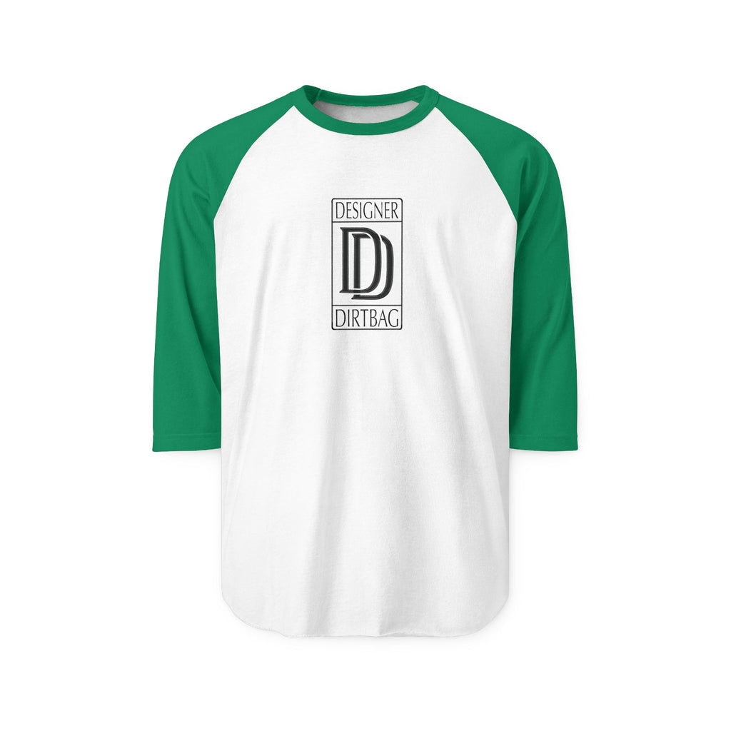Classy DD Logo Print Unisex Three-Quarter Sleeve Raglan Shirt