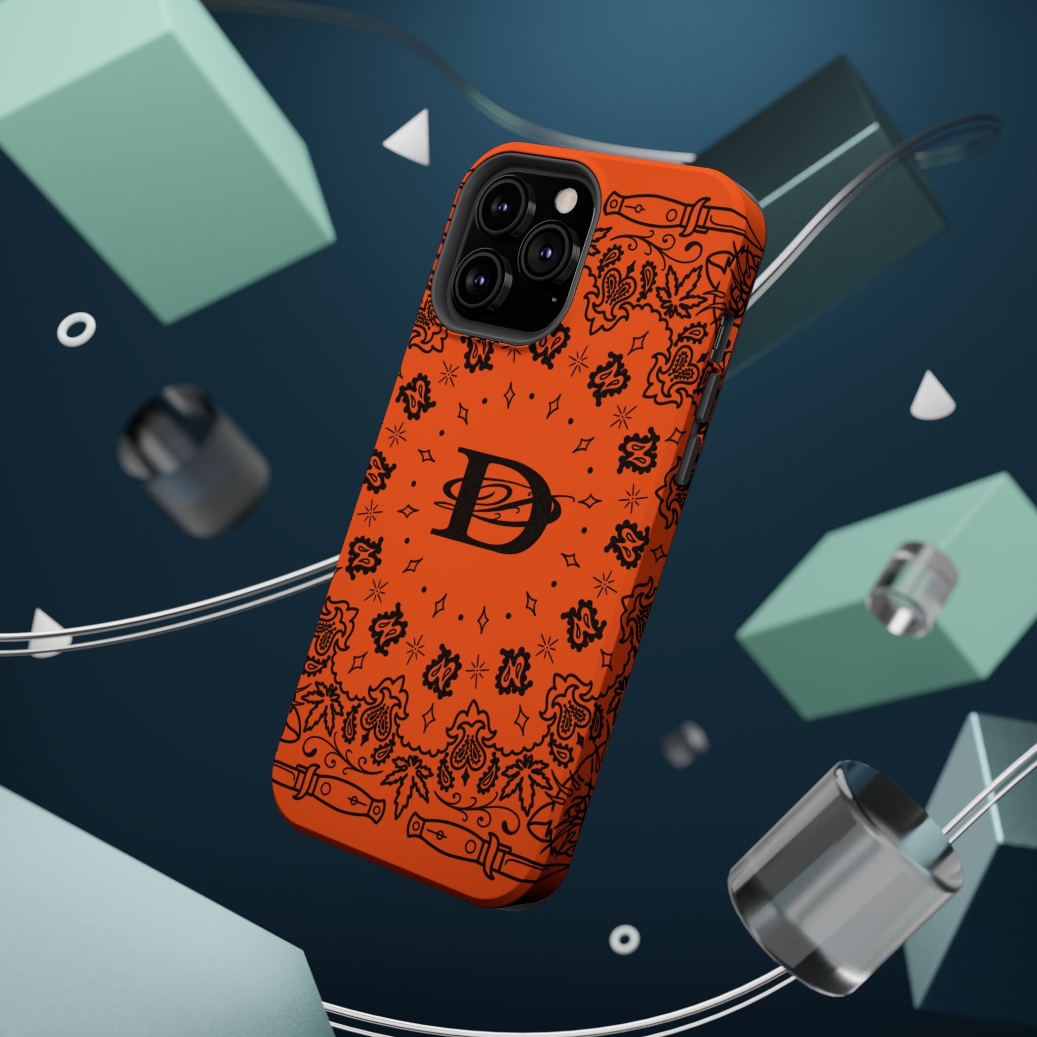 DD Custom Bandana Print Stylish Magnetic Phone Cases for Trendy Protection, Customize Your Style, Personalized Gift, Unique Design